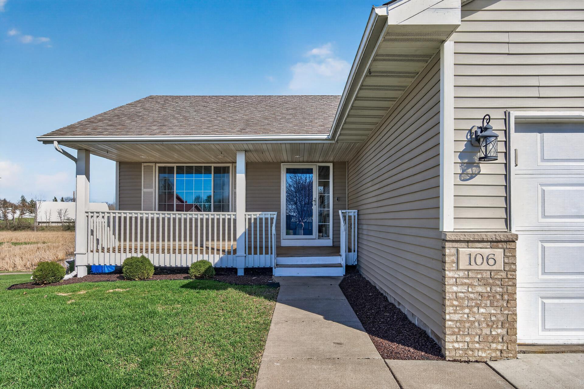 Charming covered front porch