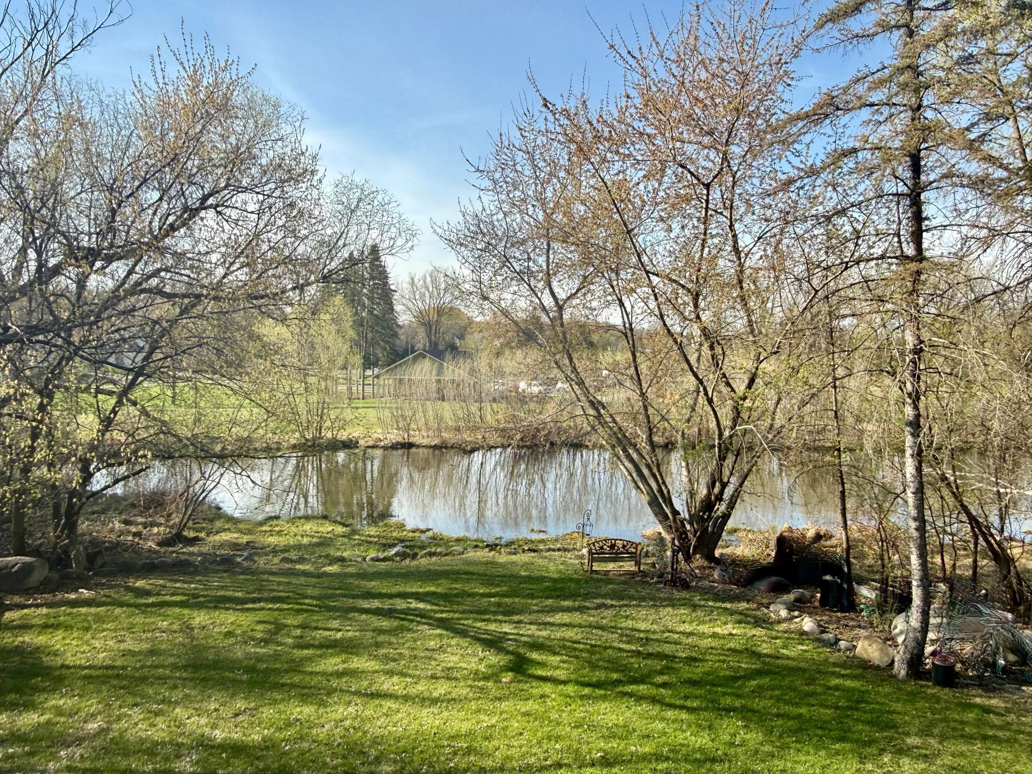 View from home in the backyard