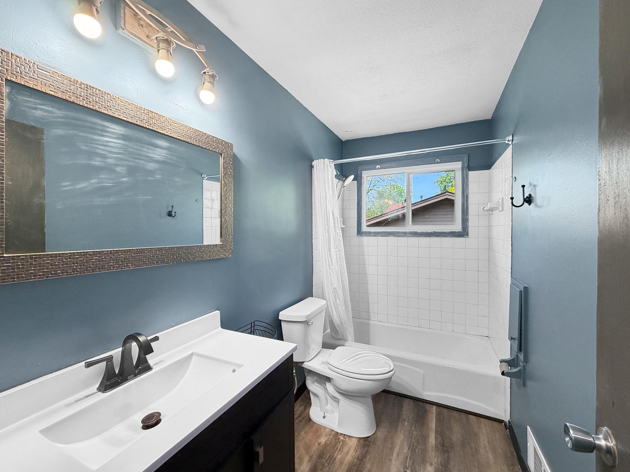 Remodeled upper level bathroom