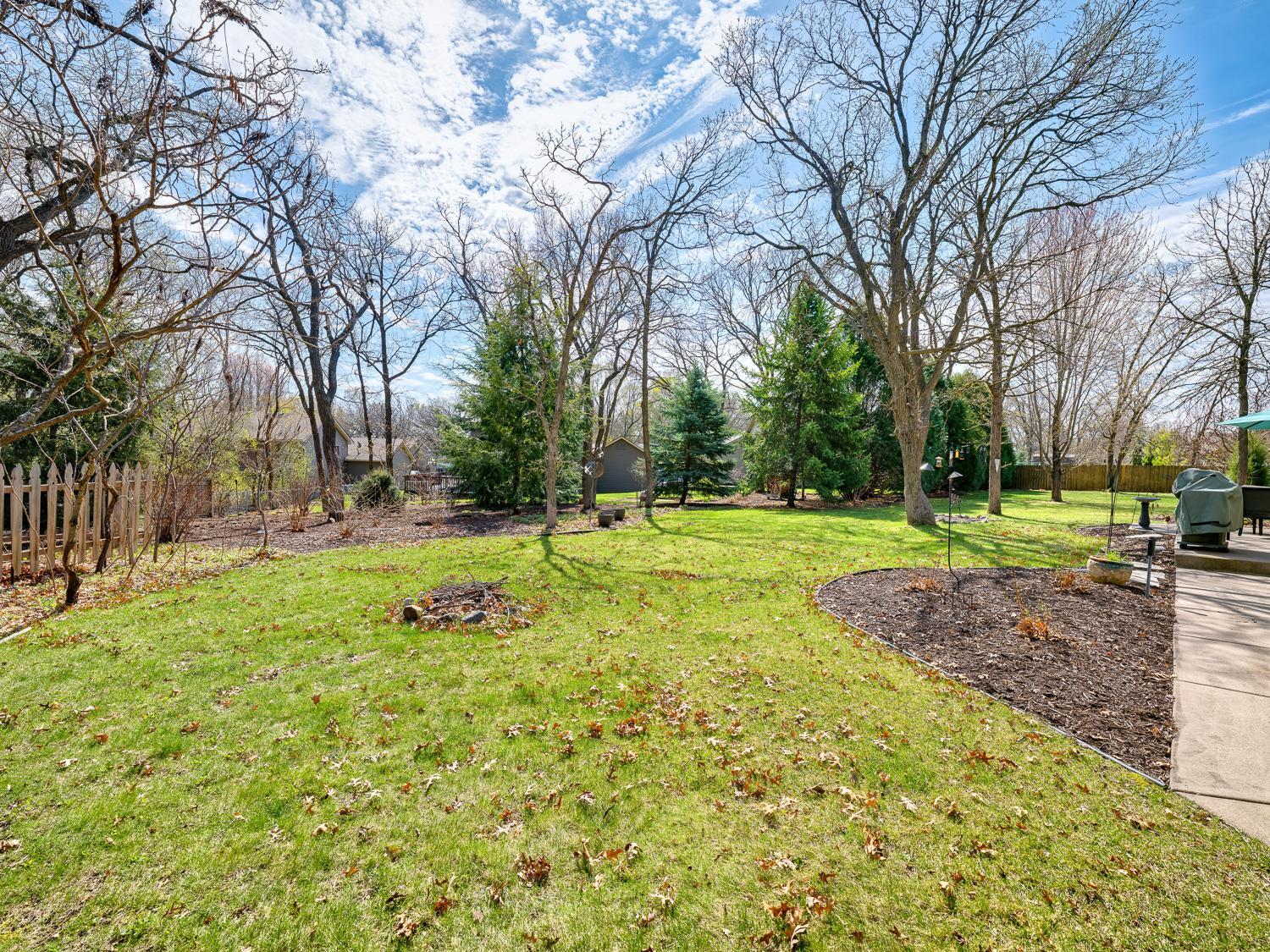 Plenty of green space for your enjoyment, surrounded by mature trees that offer the perfect balance of sun and shade.