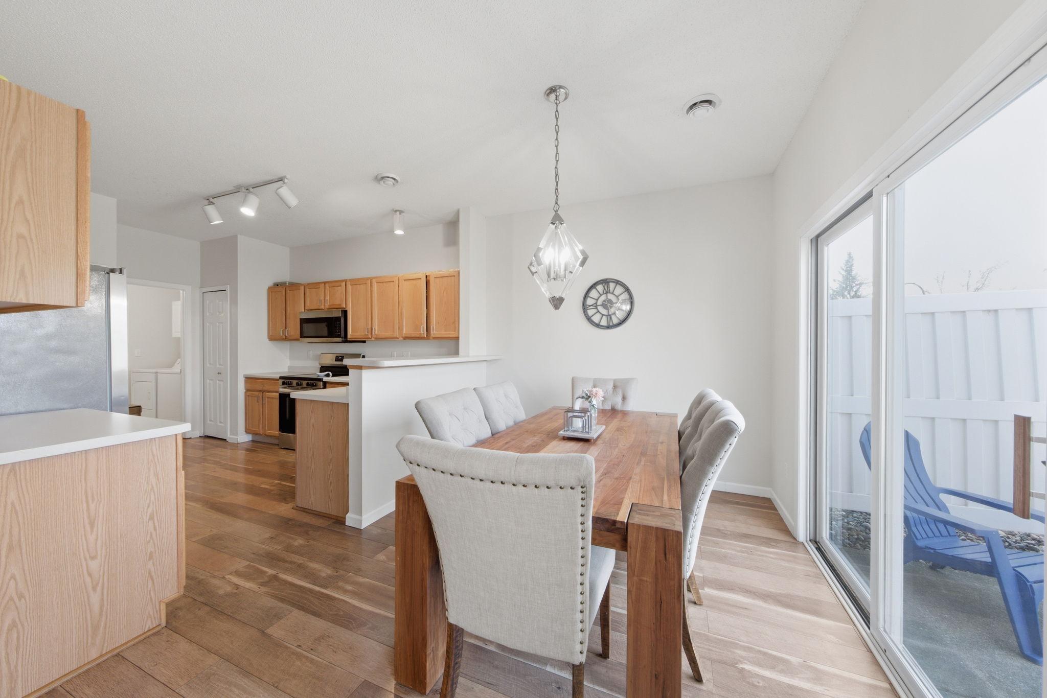 And just off the kitchen