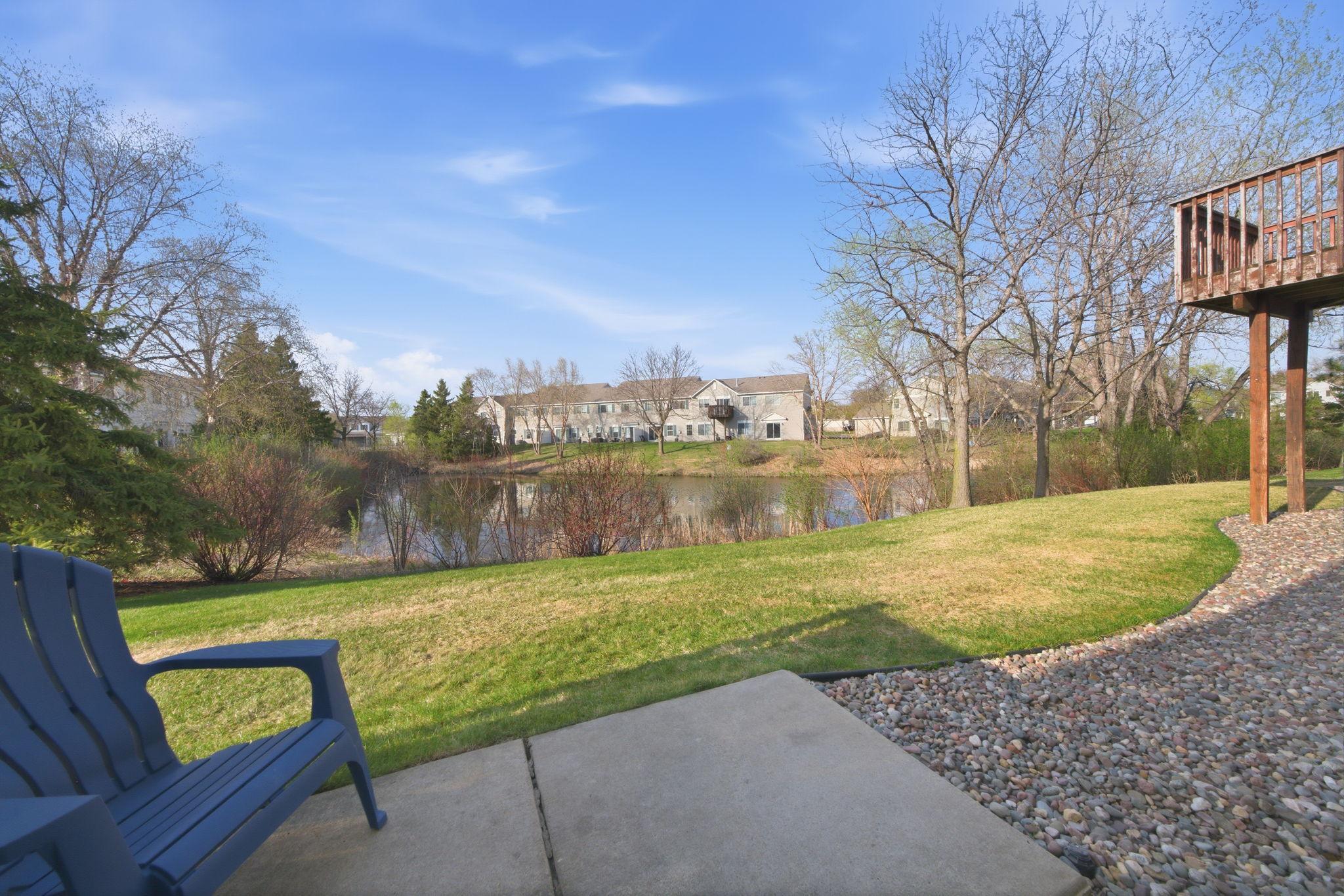 Watch the ducks from your patio