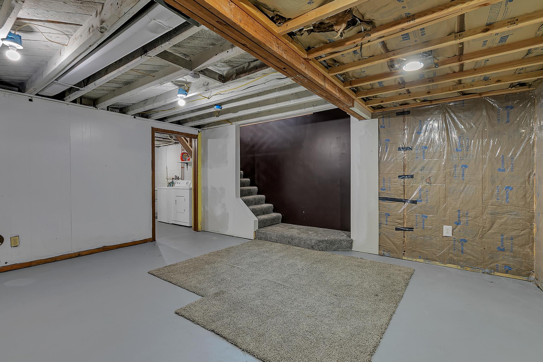 Lower level that is ready for finishing off to add quite a bit of finished square footage to the residence.