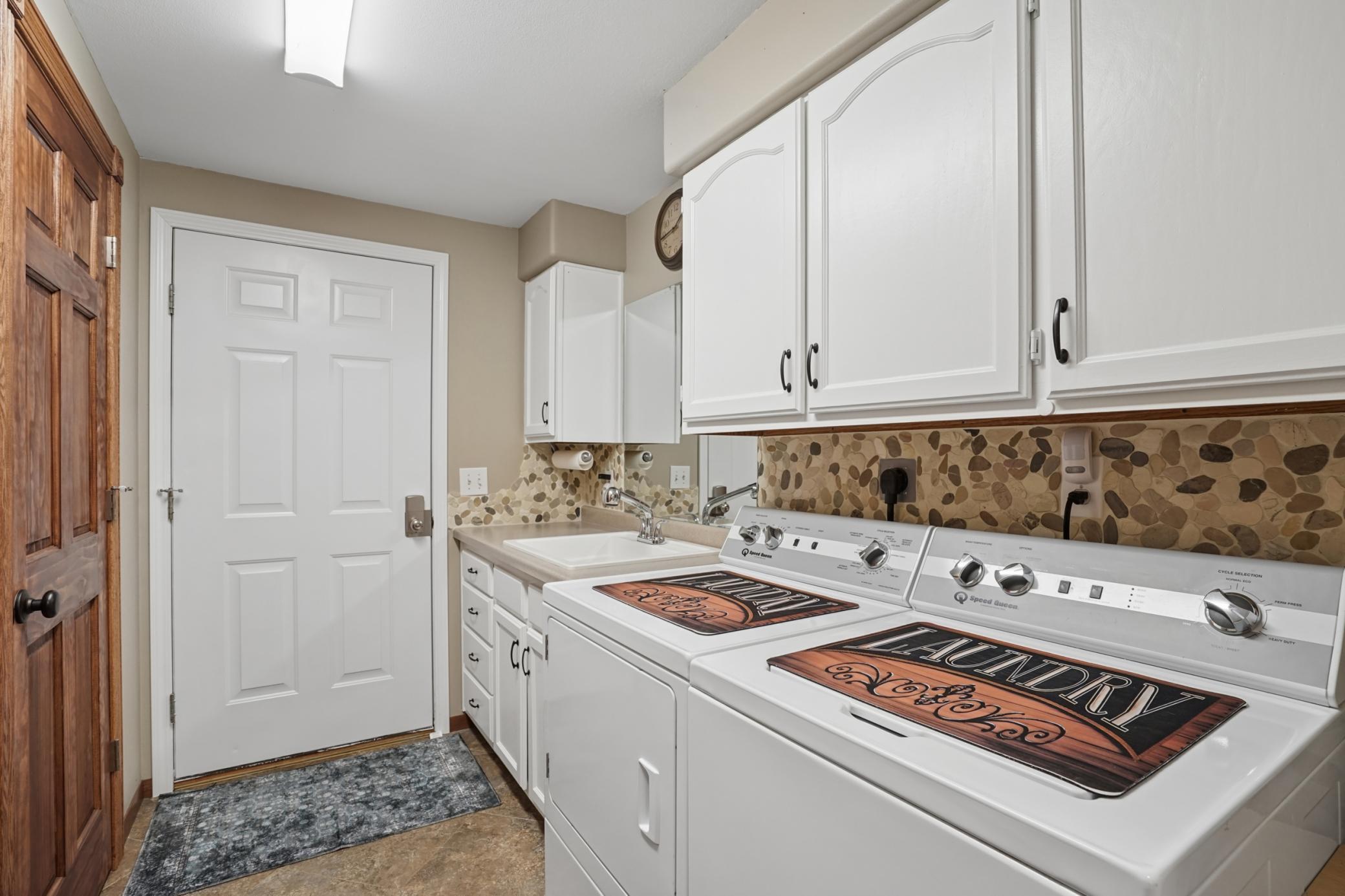 Enjoy the convenience of main floor laundry.