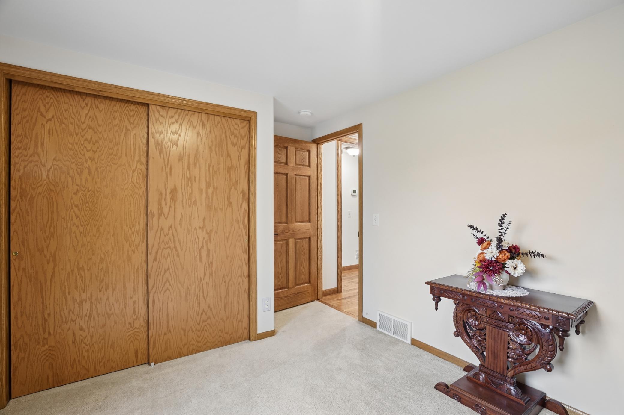 A spacious closet can be found in the third bedroom.