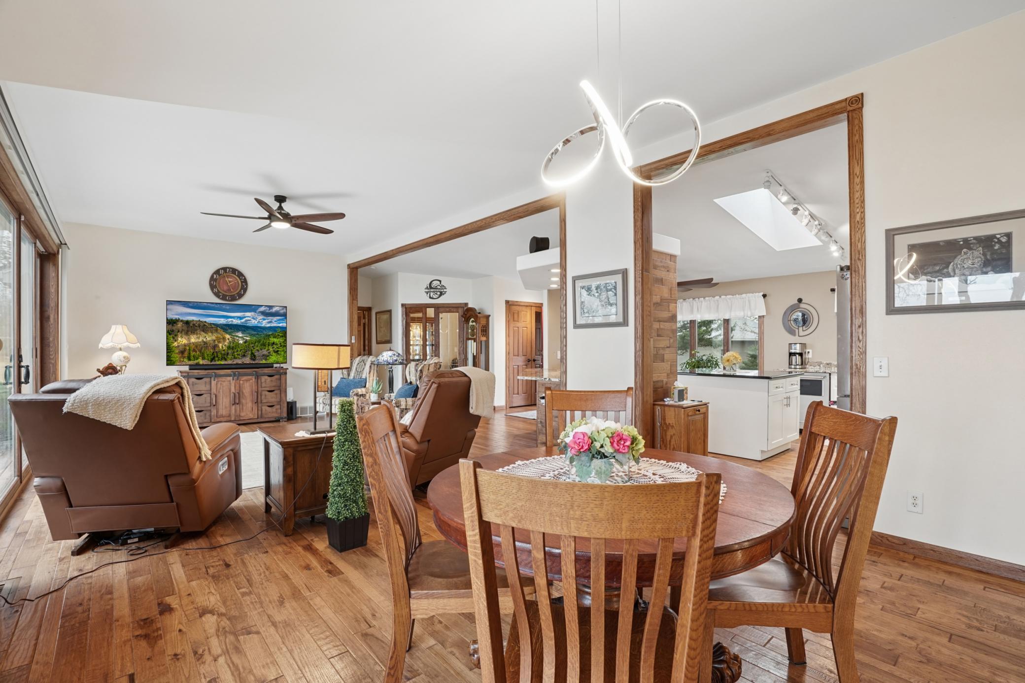 Another view of the open-concept floor plan.