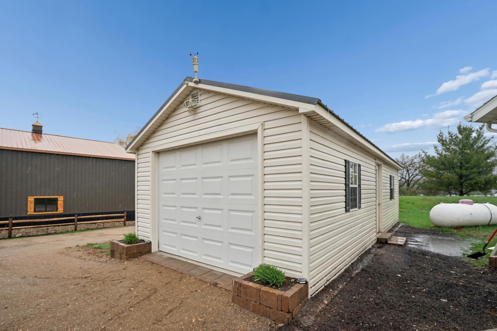 The detached garage is 14'x32'