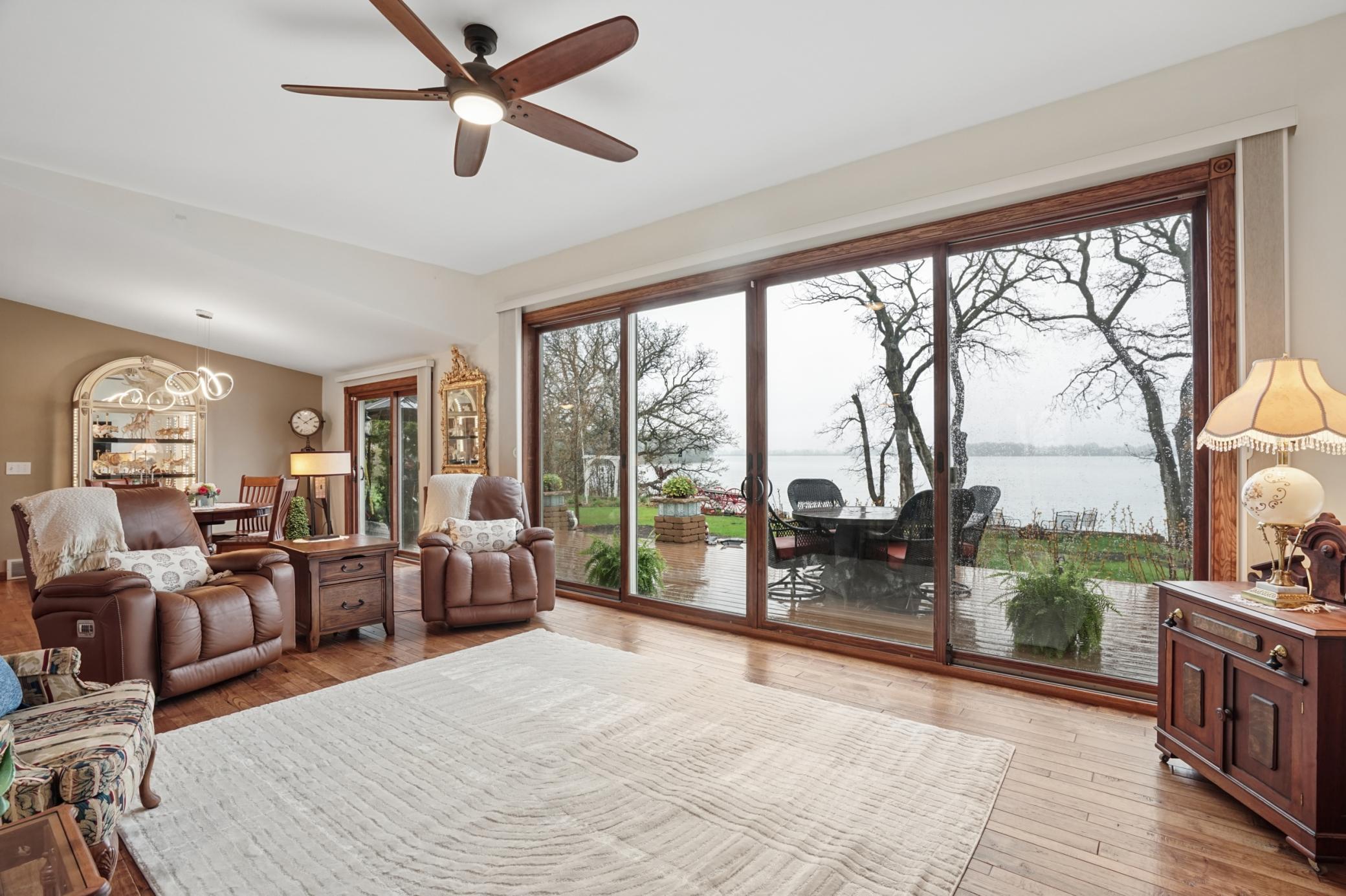 This stunning 3 bedroom 2 bathroom home offers breathtaking views of Lake Preston.