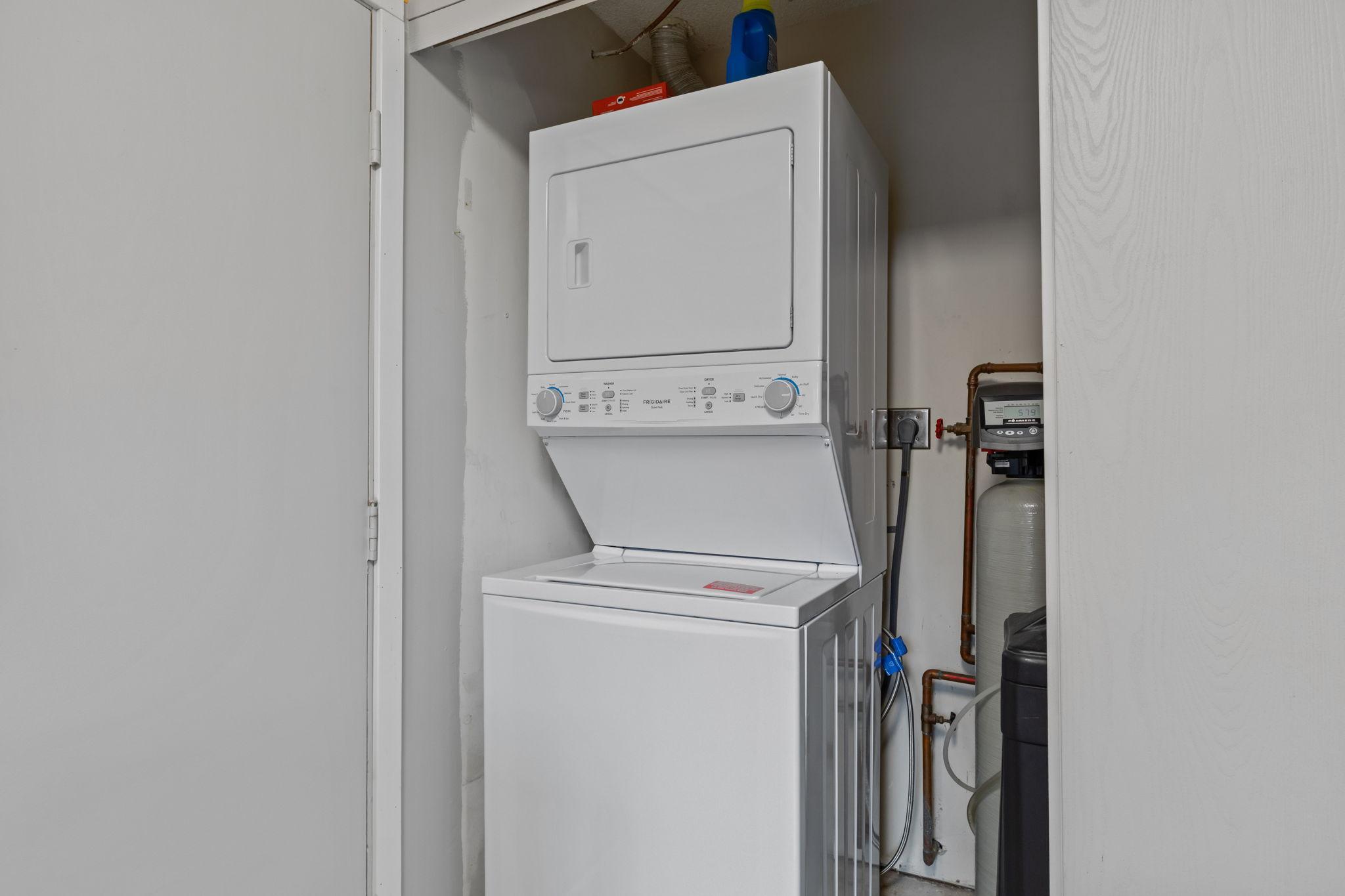 New washer and dryer