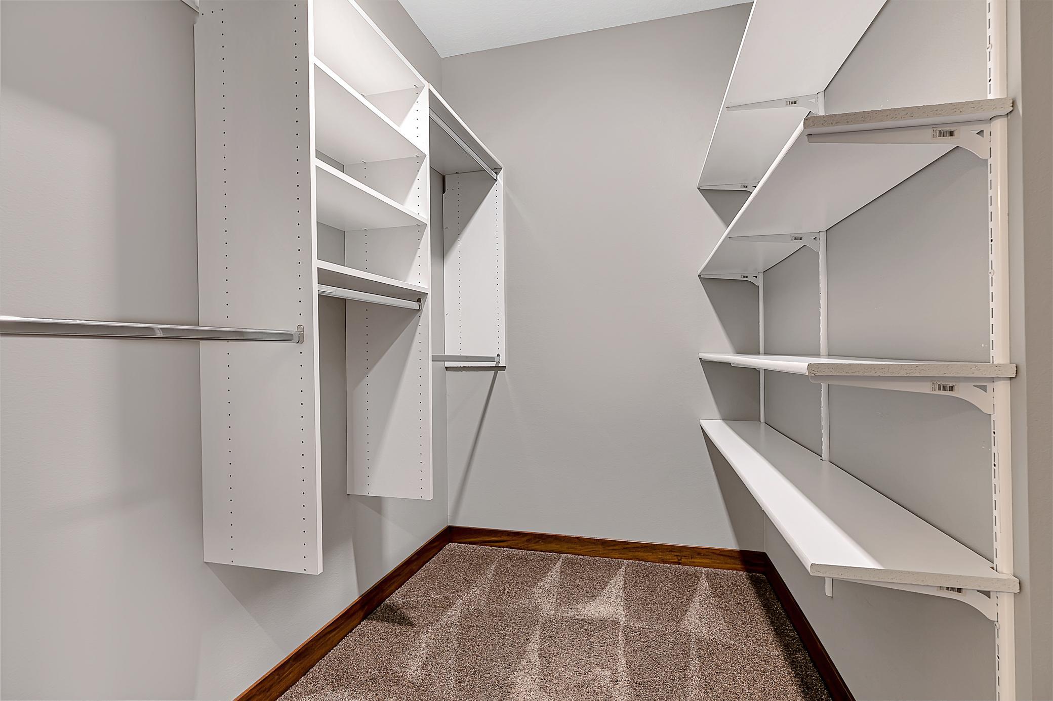 Enjoy a spacious walk-in closet for the primary bedroom.