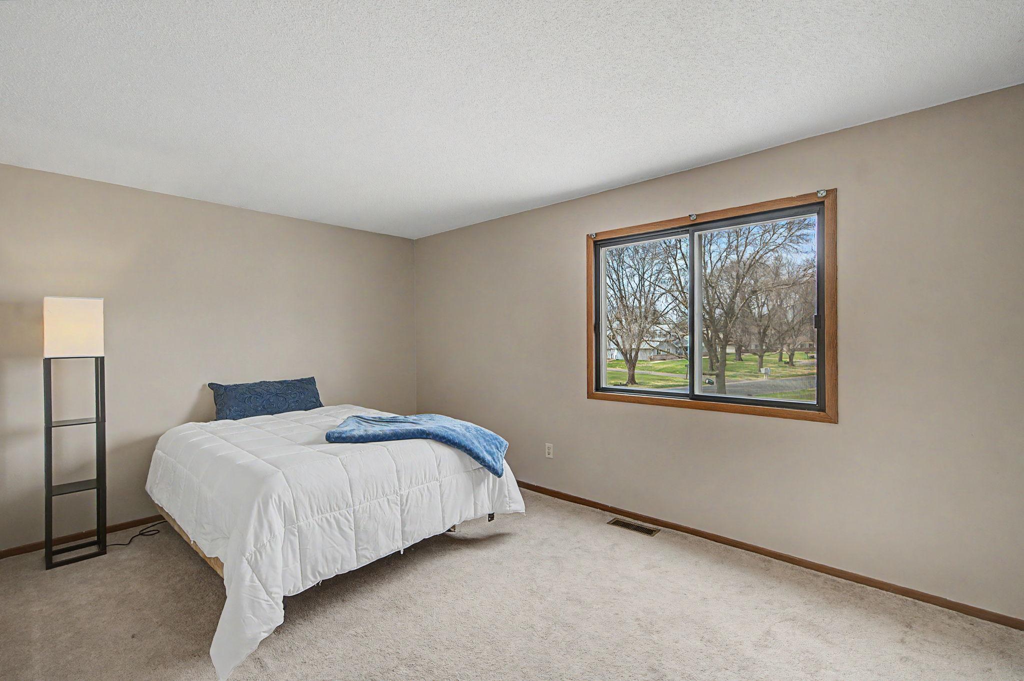 Spacious primary bedroom