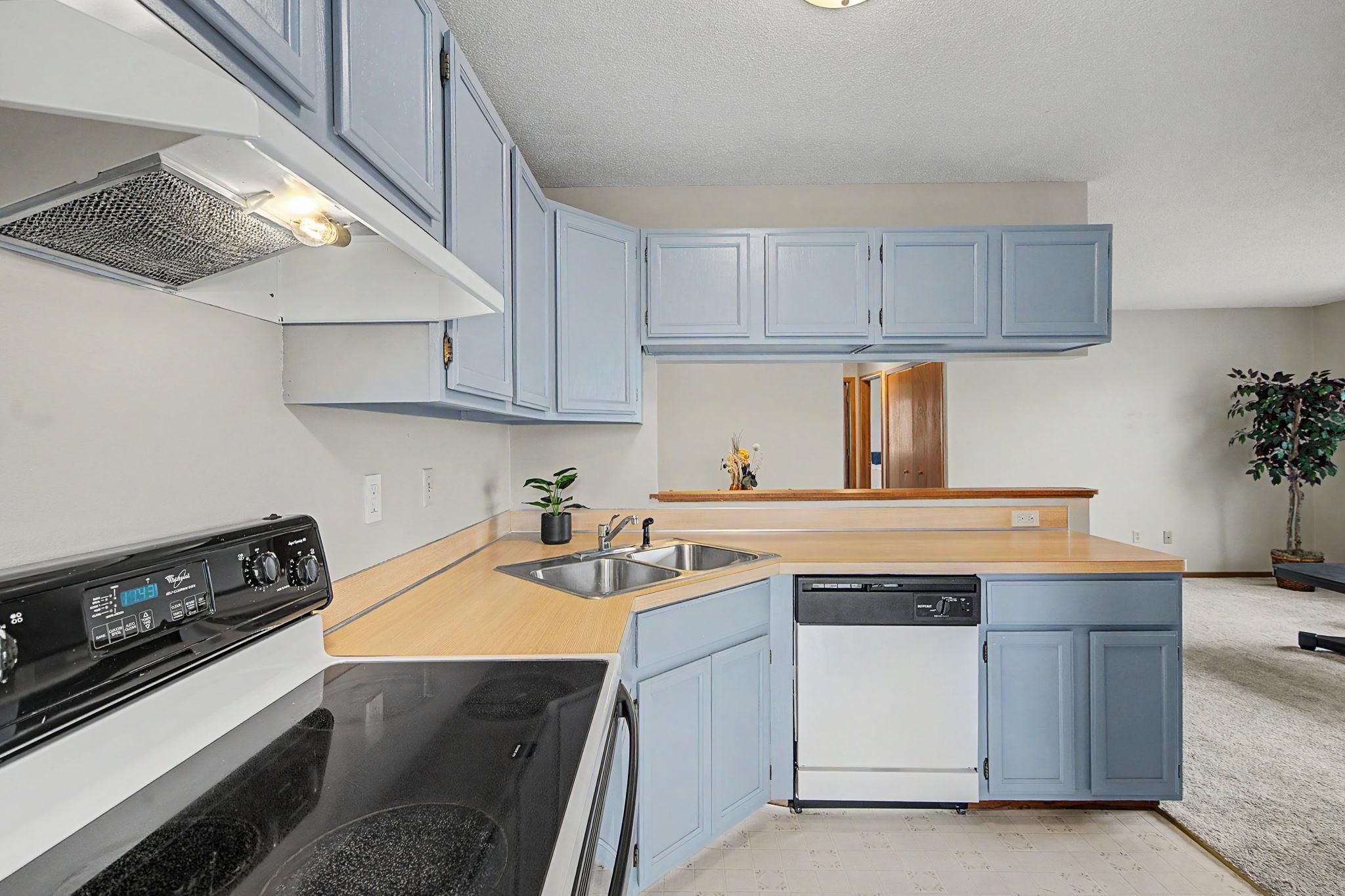Back in the kitchen, looking toward the dining area