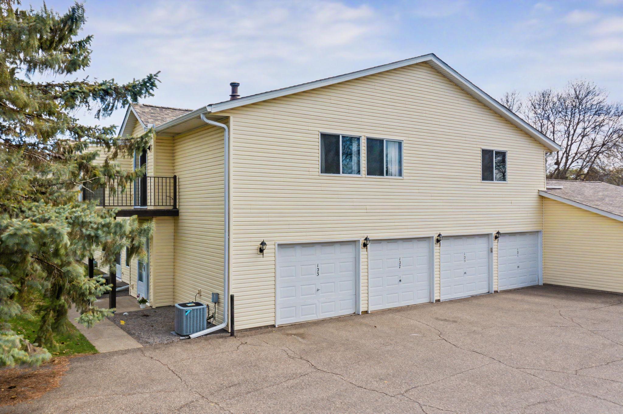 Garage stall is closest to your entrance- on the left here