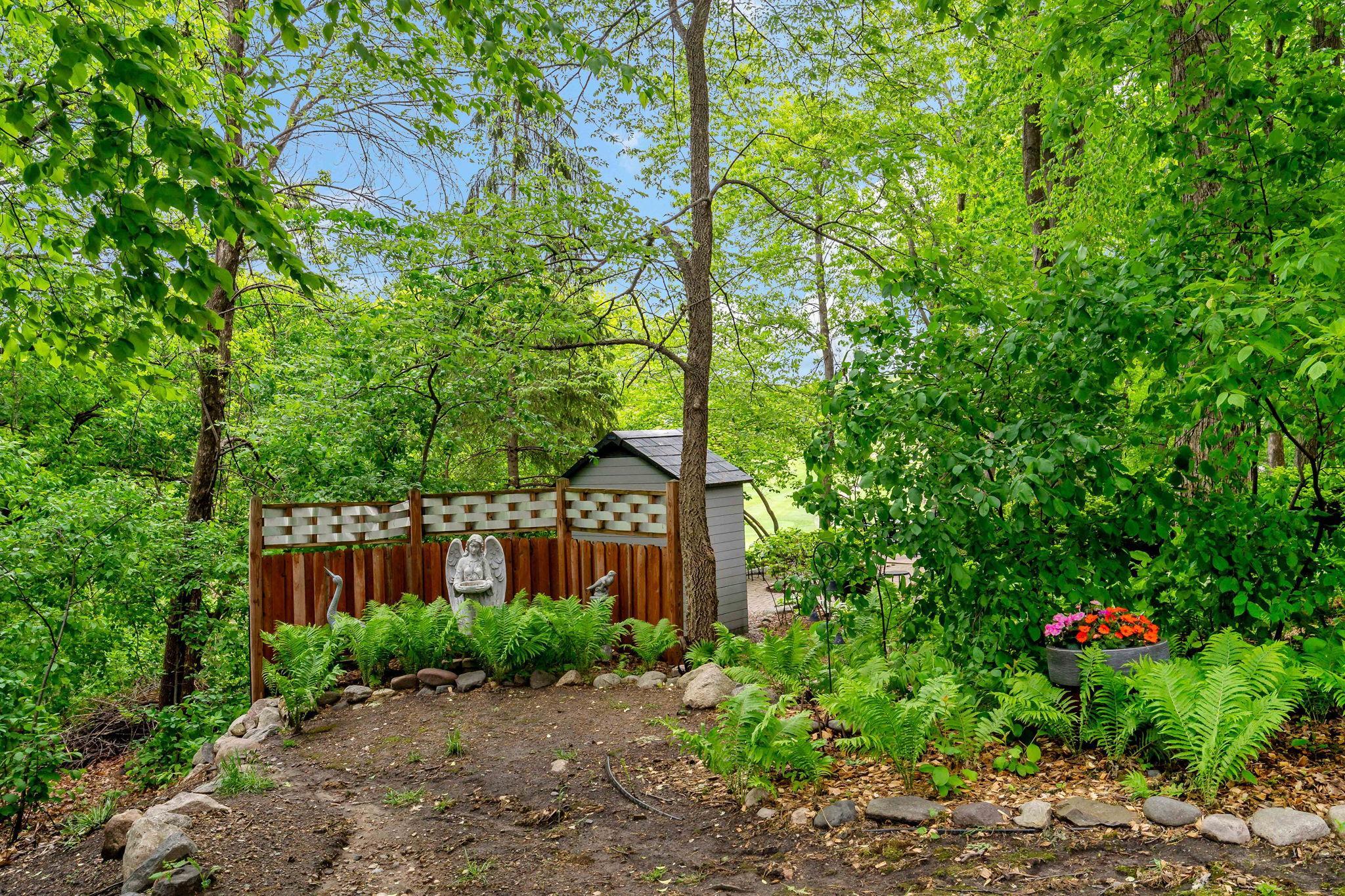 Peaceful area in the garden.