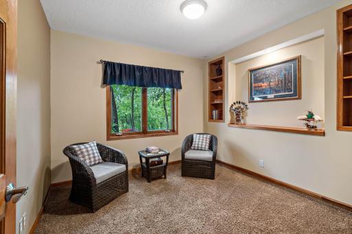 Second lower level bedroom over looking the backyard.