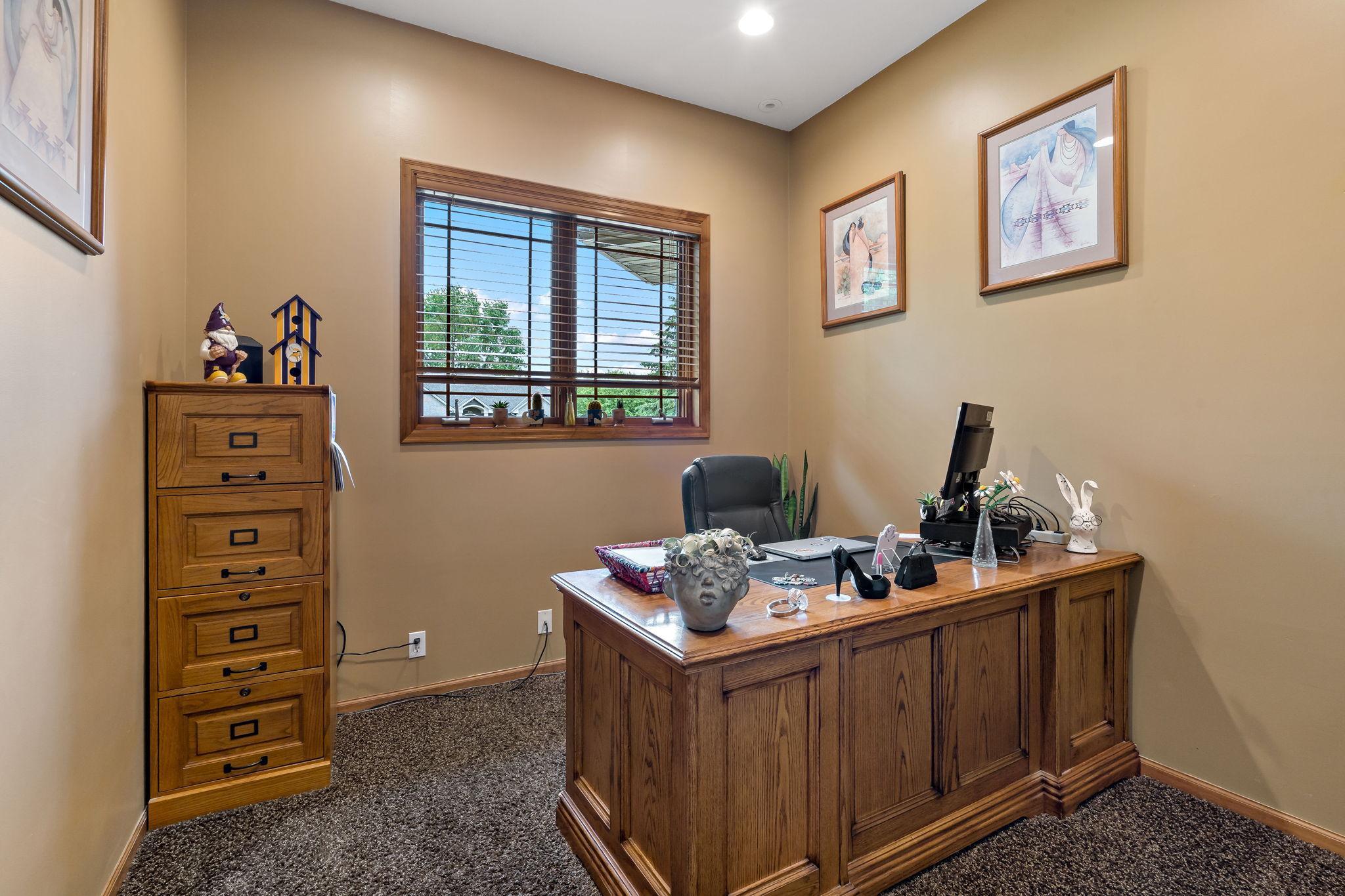 Office could be used as a small bedroom or nursery.