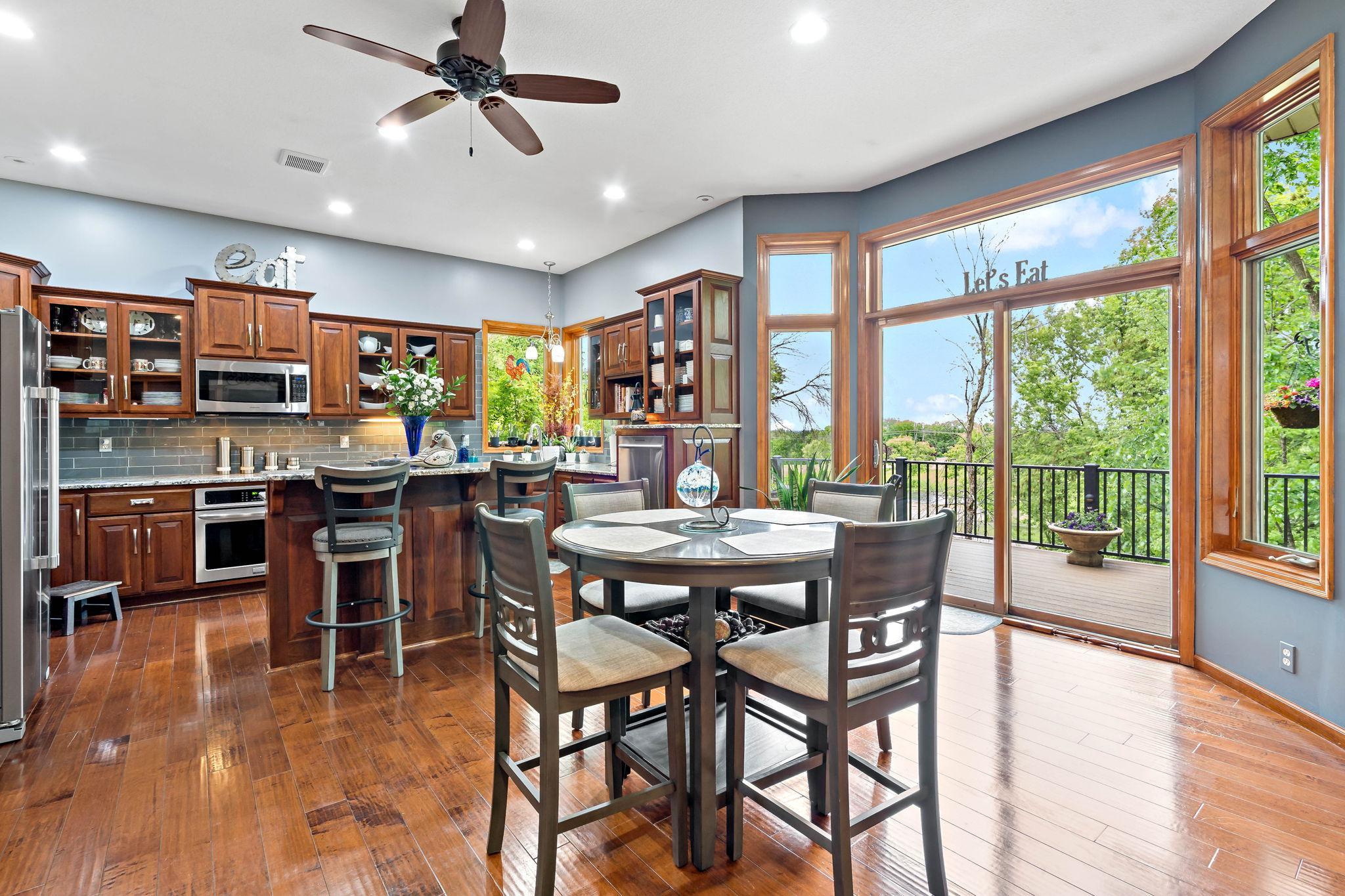 Great views from the informal dining area!