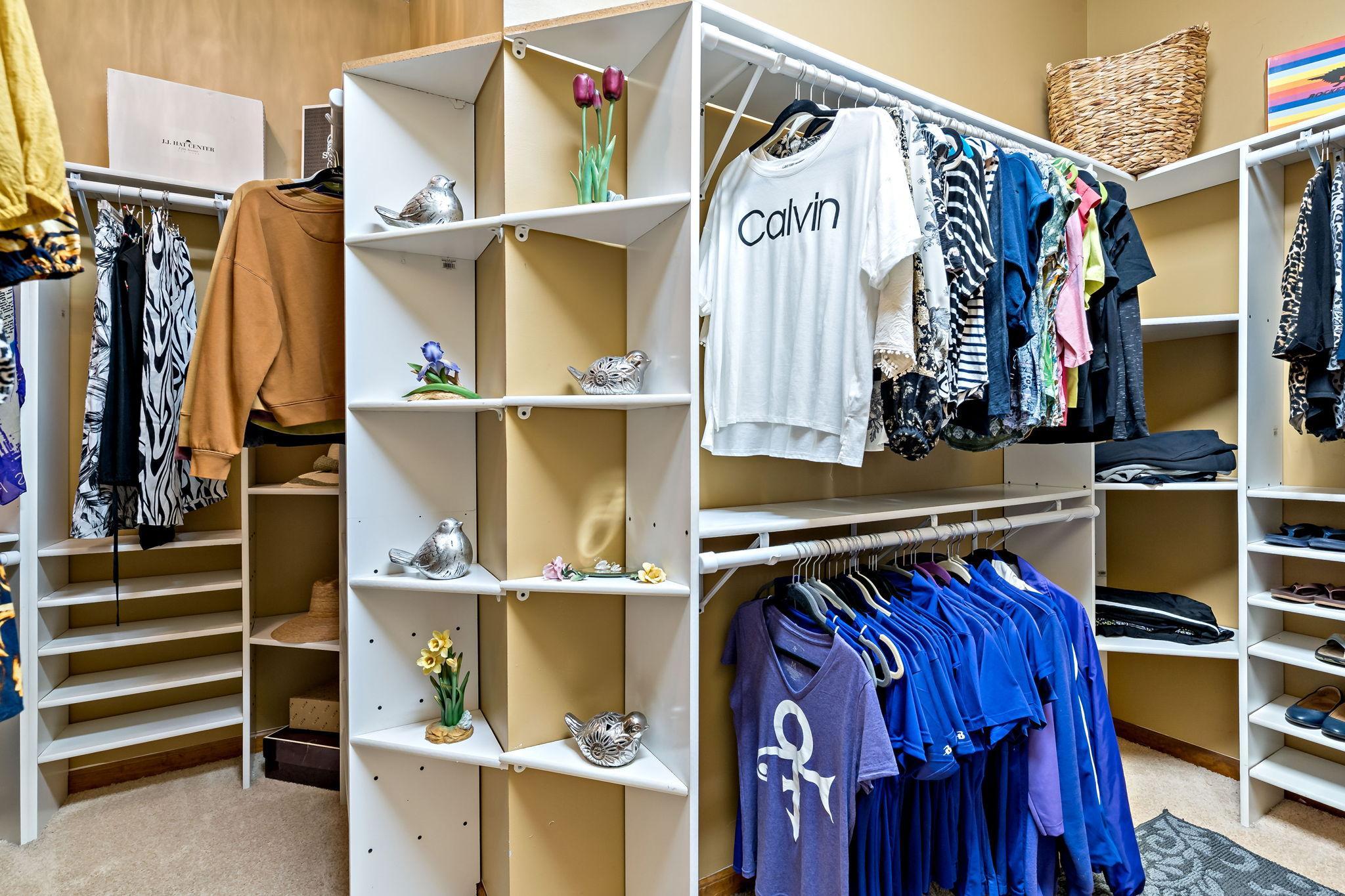 Plenty of storage for all of your clothes throughout the seasons.