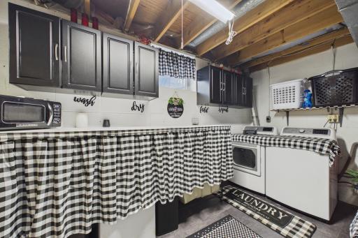Lower Level Laundry & Storage