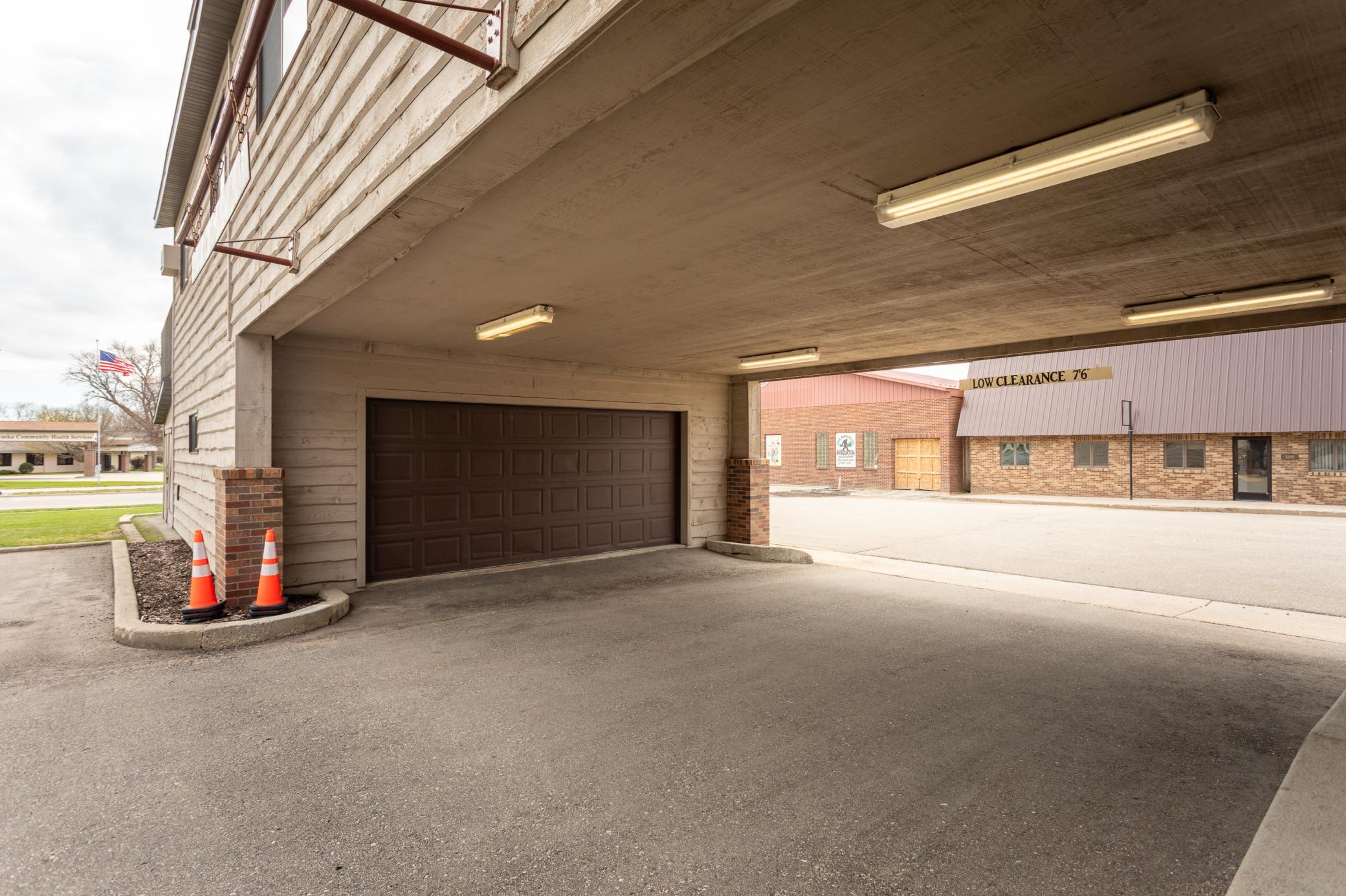 2 stall garage for the 4 bedroom unit