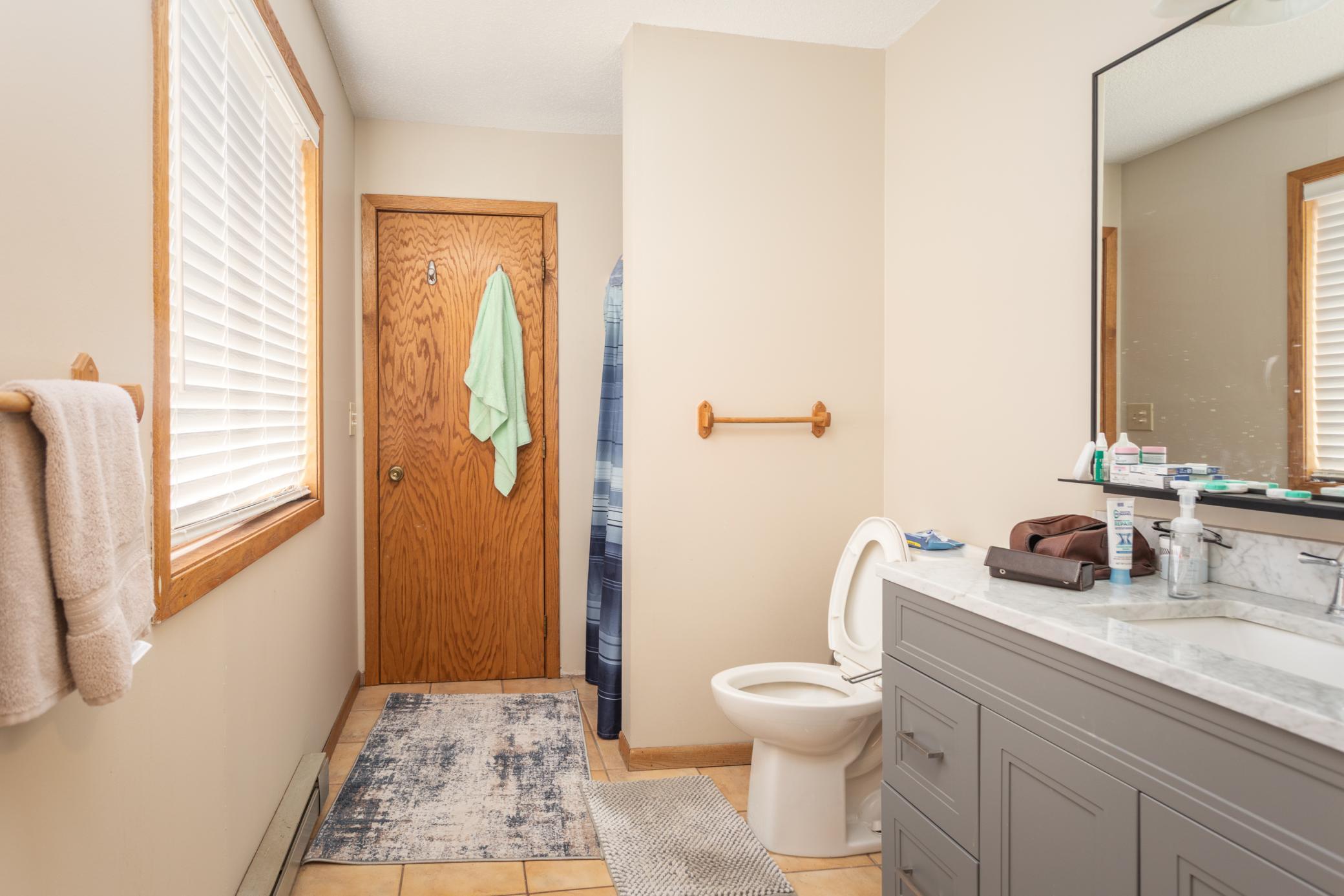 One of the bathrooms of the 4 bedroom unit
