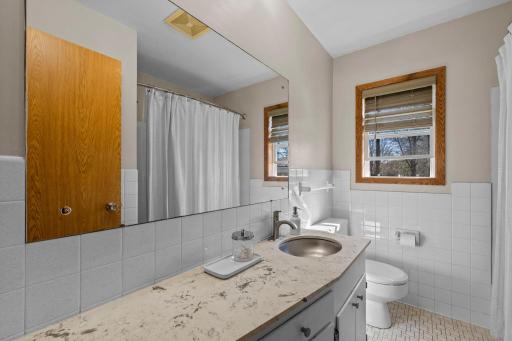 Tile bathroom on main floor