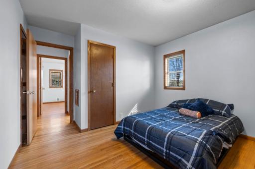 This bedroom has two closets