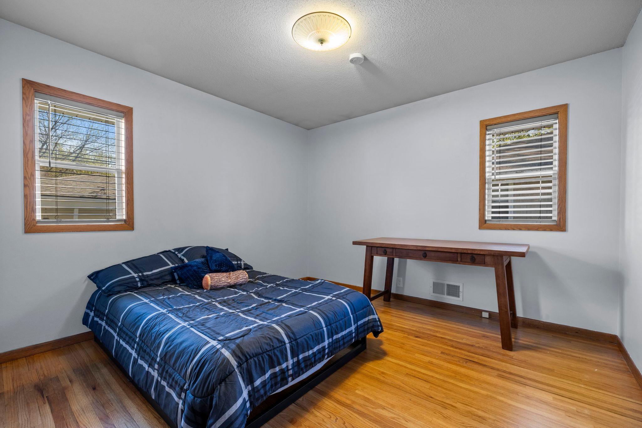 Second bedroom overlooking the back yard