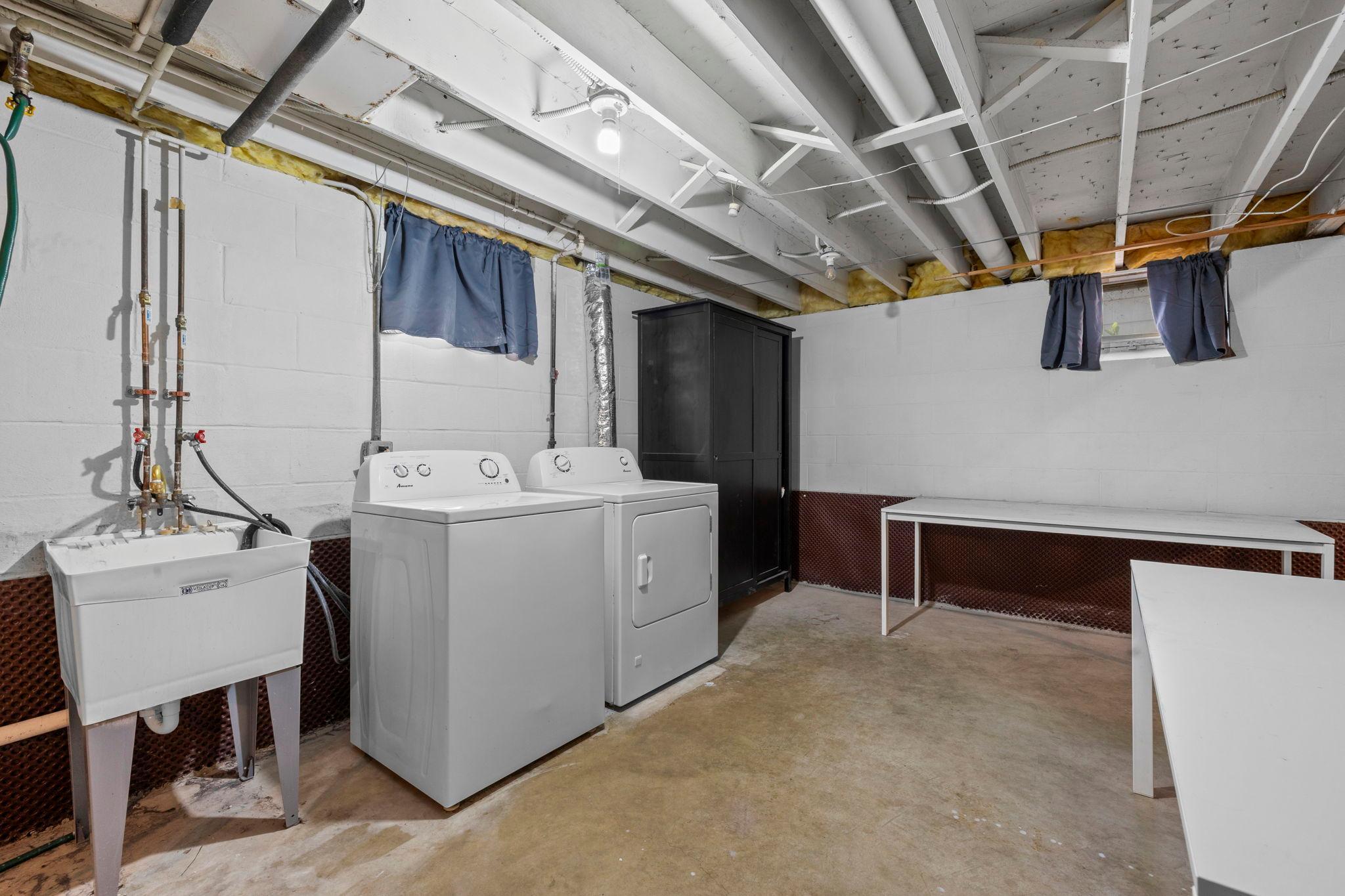 Washer and dryer included with sale