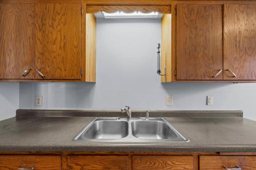 Double basin kitchen sink
