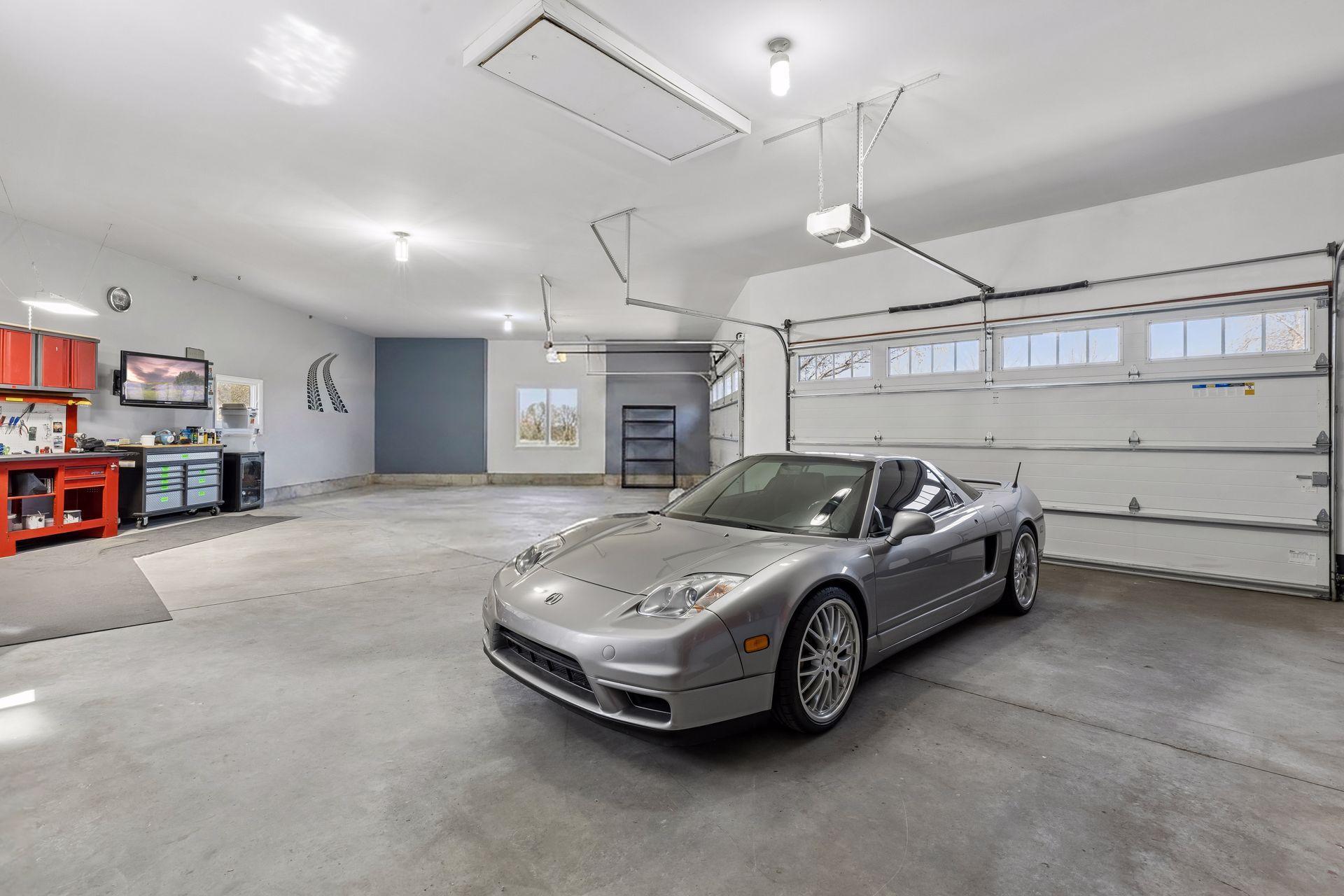 4 stall garage. Car not included!