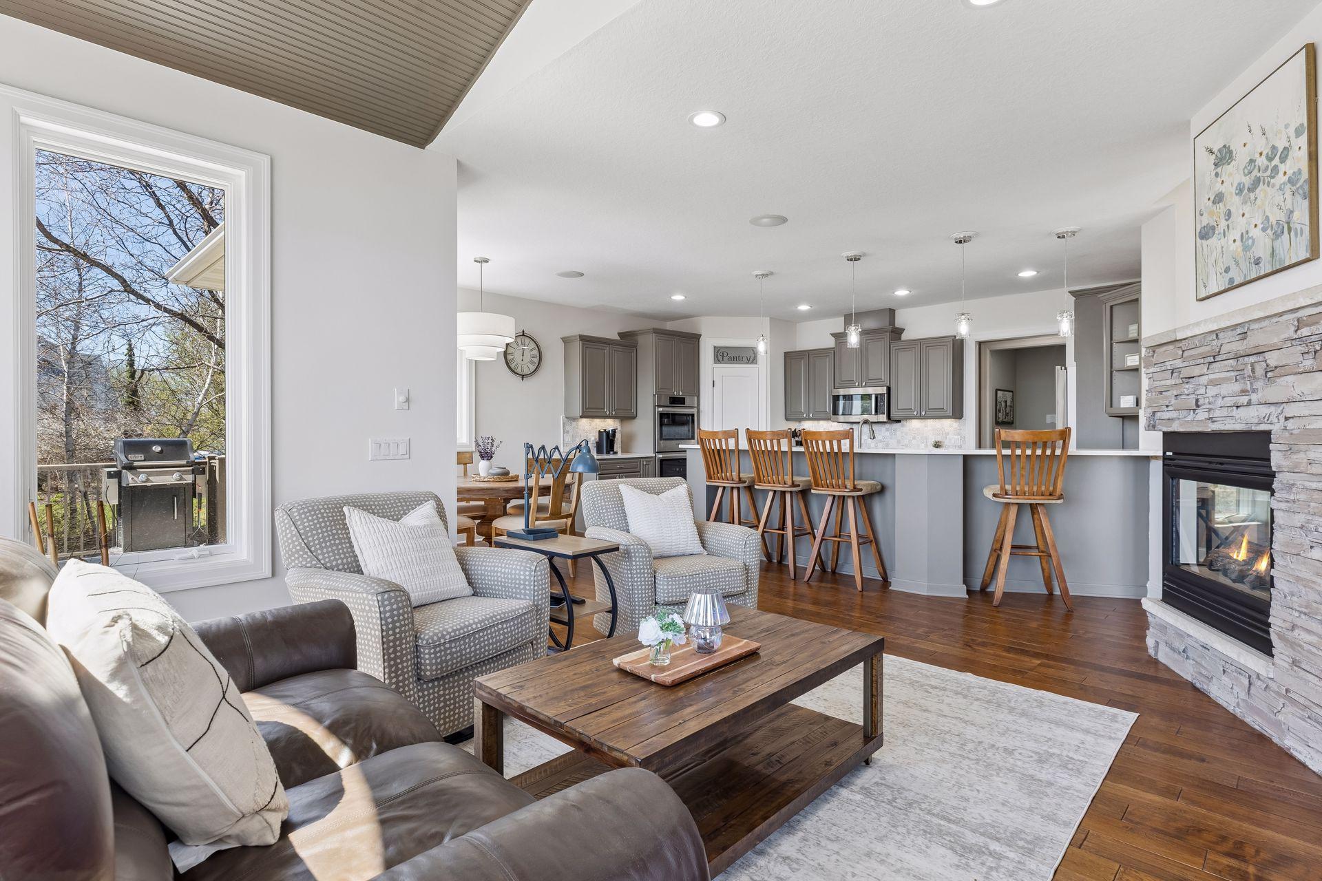 Hearth room. The heart of the home.