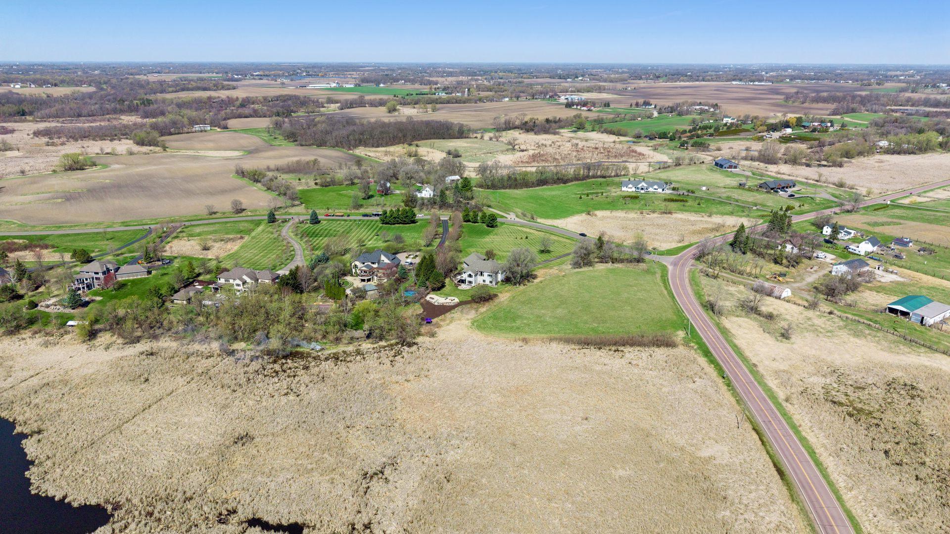 Stunning views of the marsh land and Scott Lake
