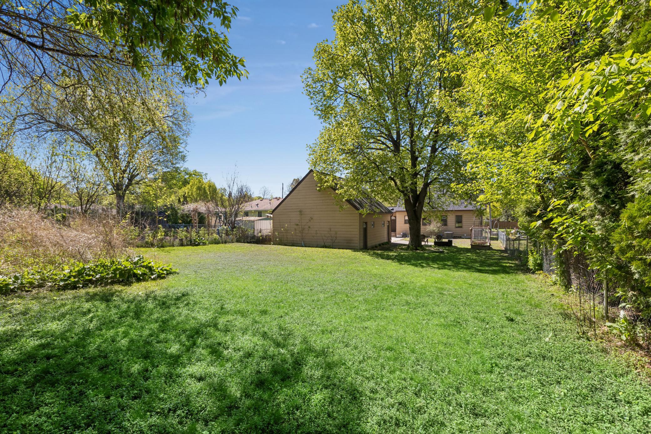 Private Fenced in Backyard