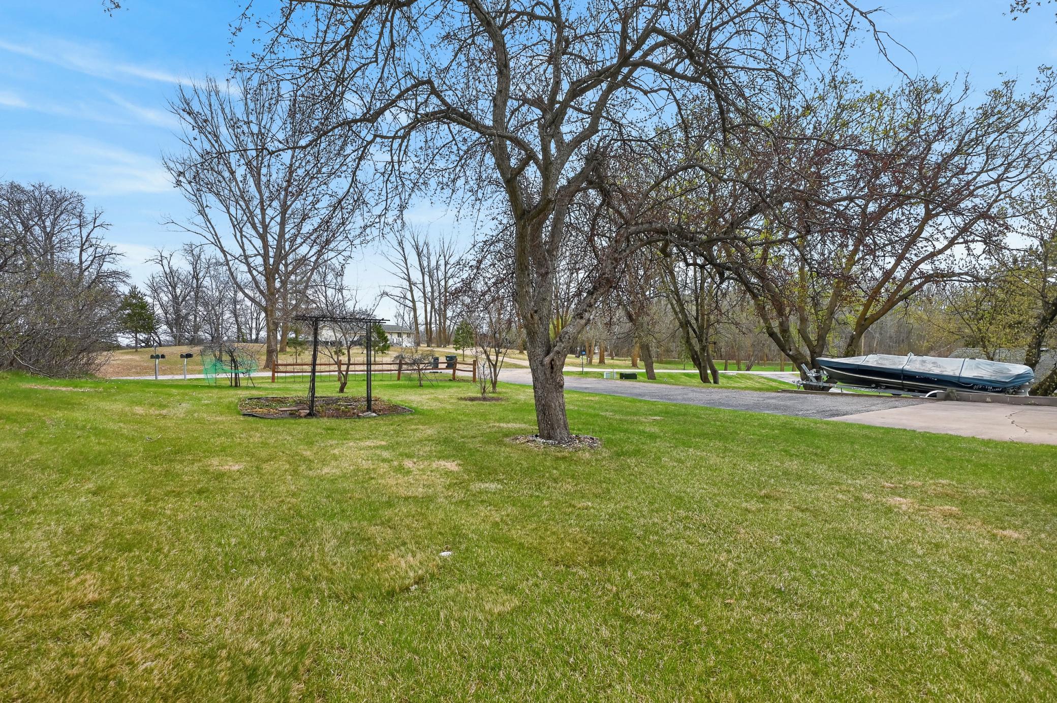 Lovely landscaped yard