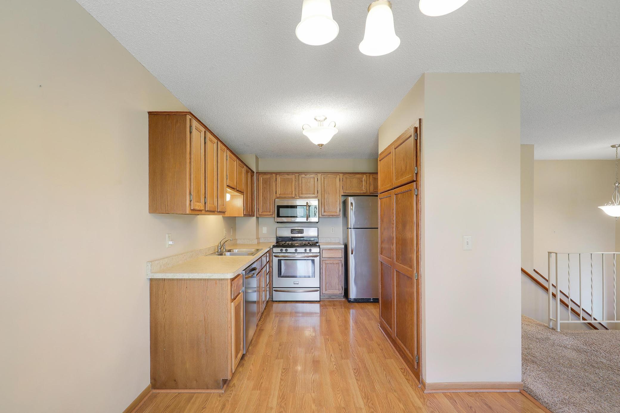 Plenty of cabinetry including large pantry. All stainless steel appliances