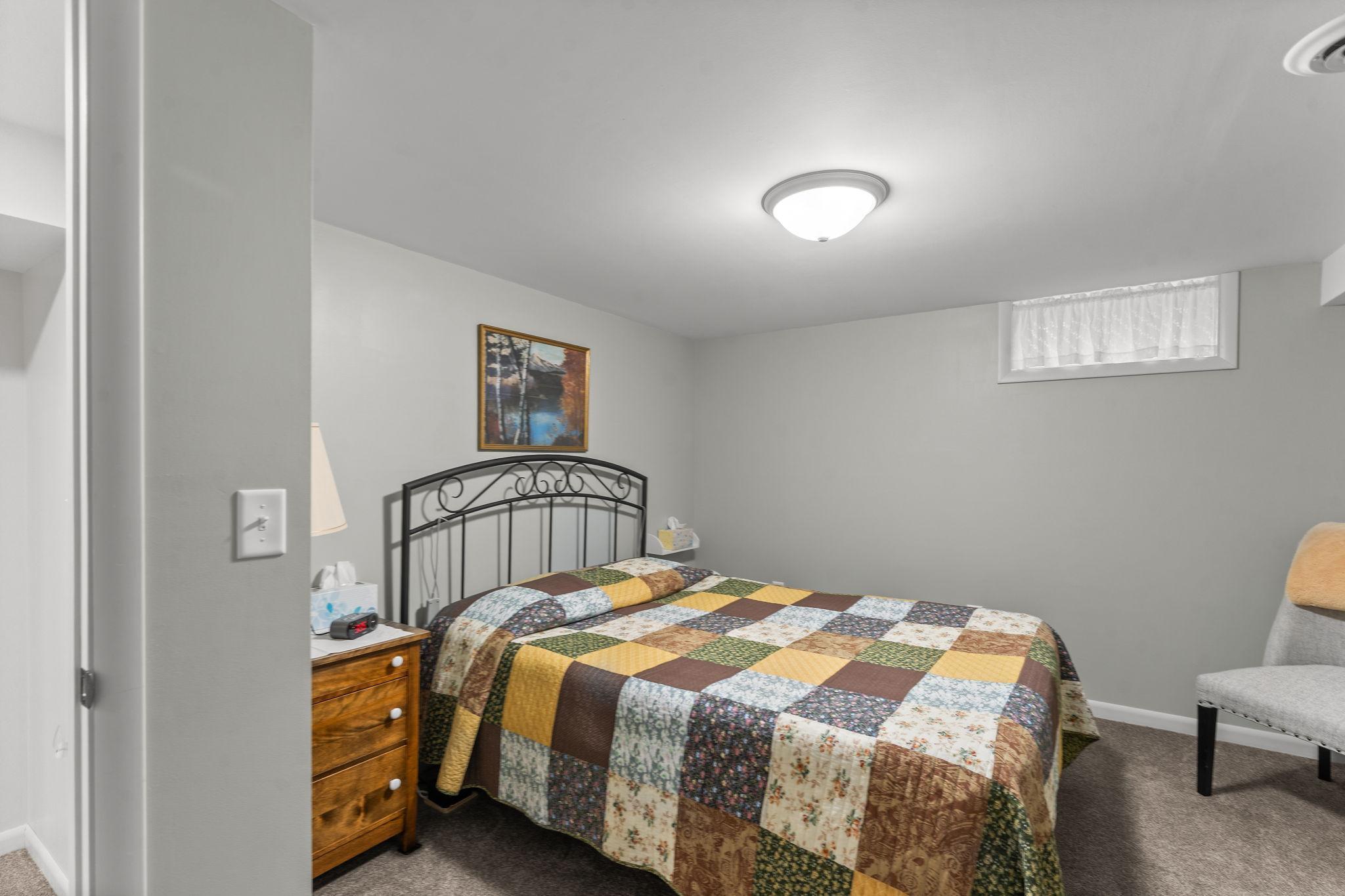 This is a fourth non-conforming bedroom in the basement.