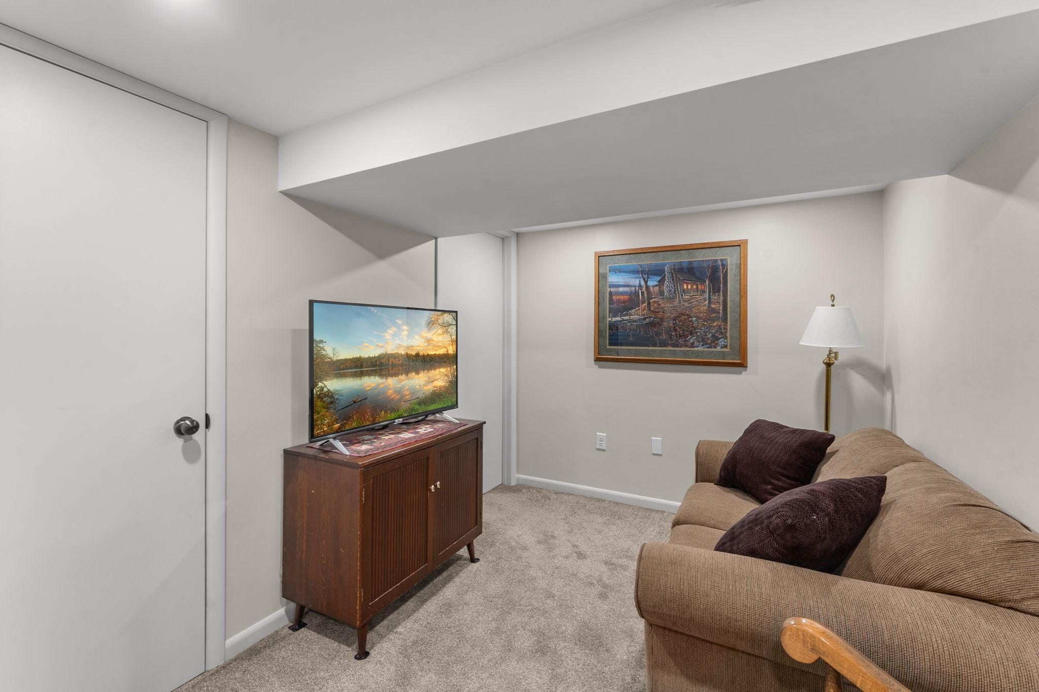 Small sitting room perfect for guests downstairs.