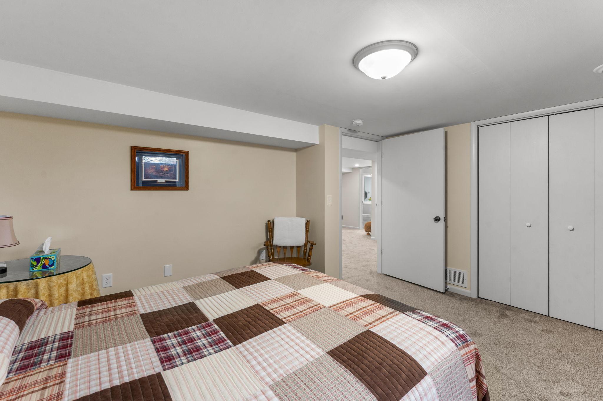 All the bedrooms are large with ample closet space.