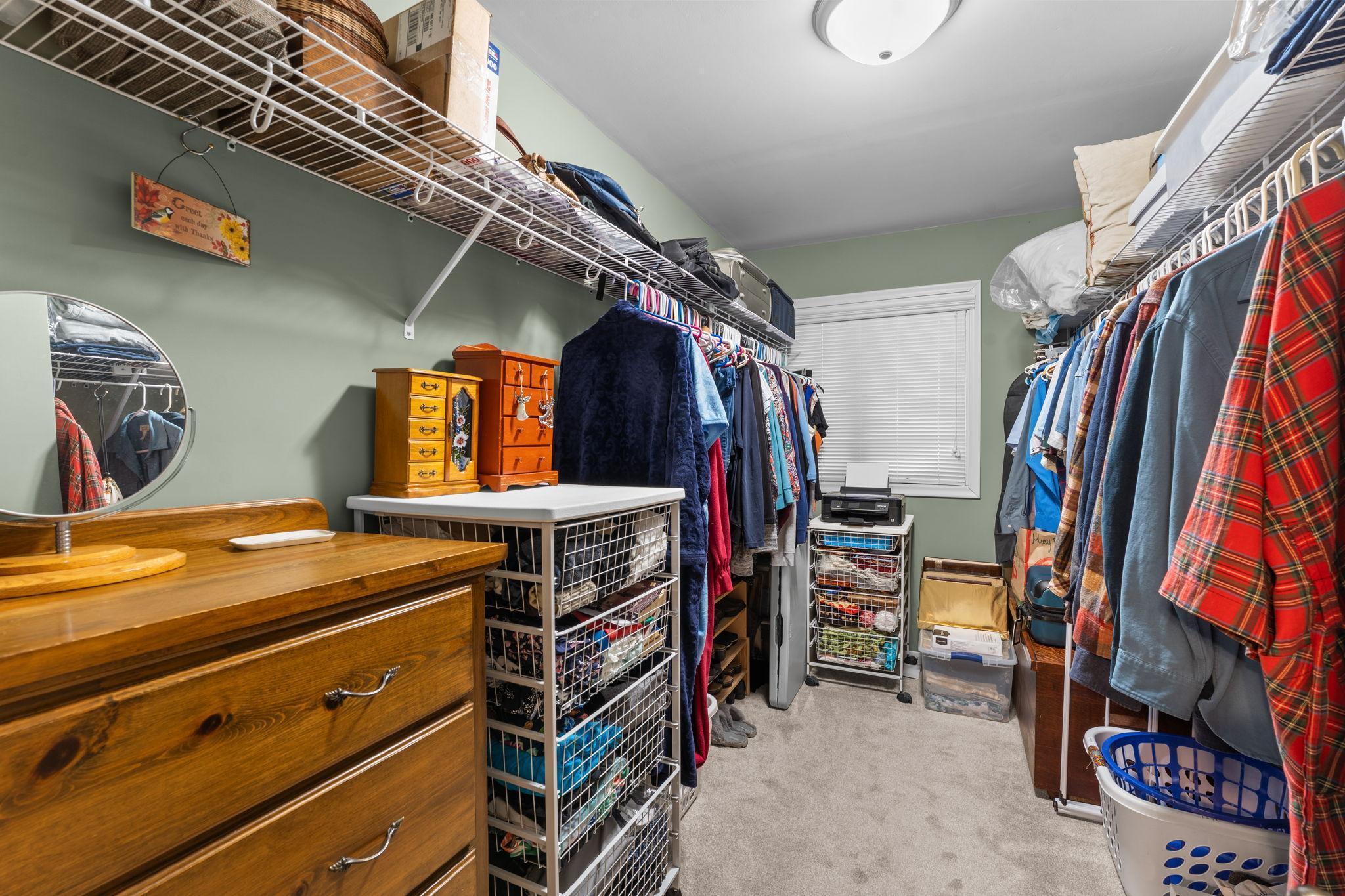 No shortage of storage space anywhere in this house! Large primary walk-in closet.