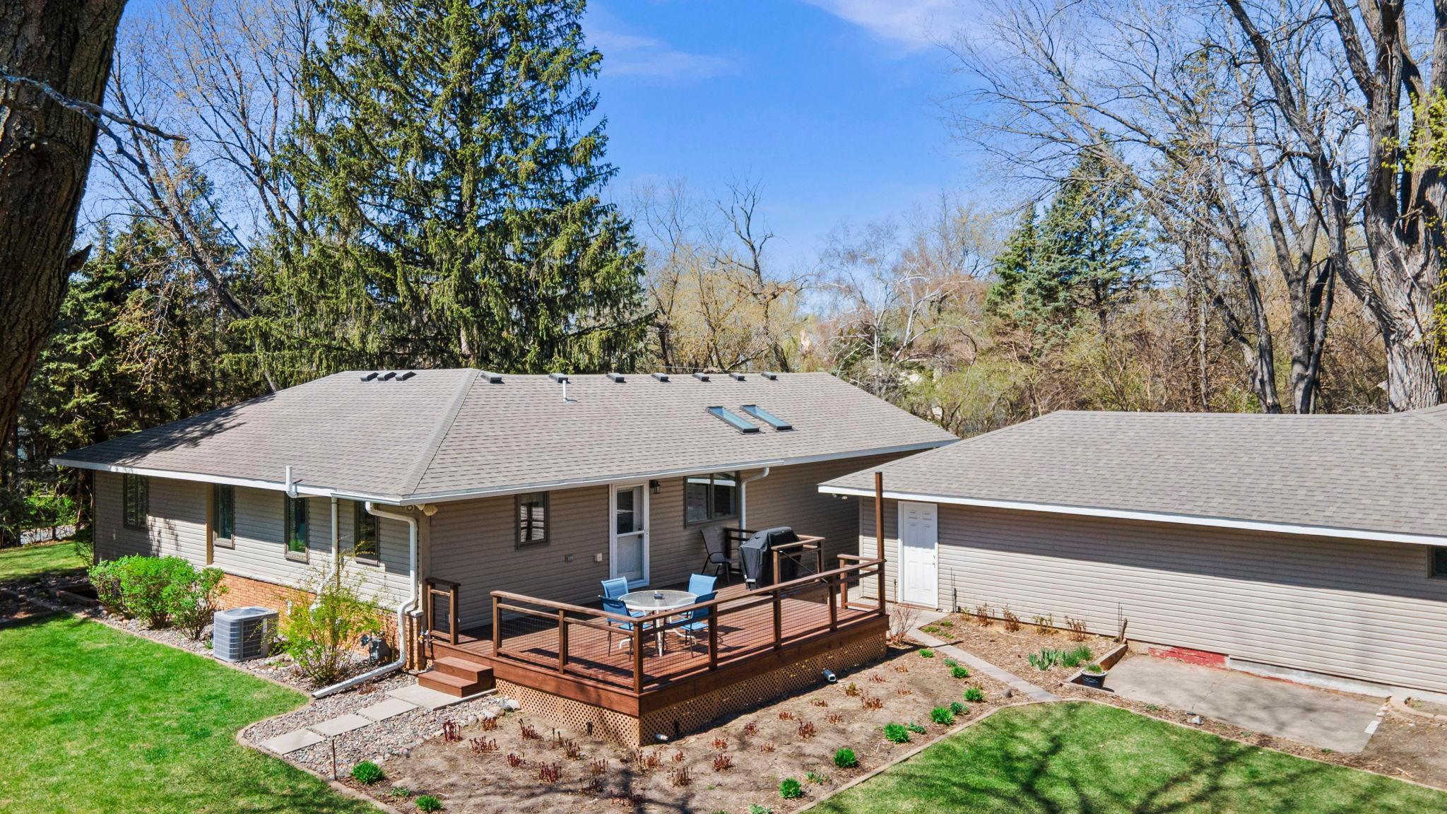 Arial view of the home.