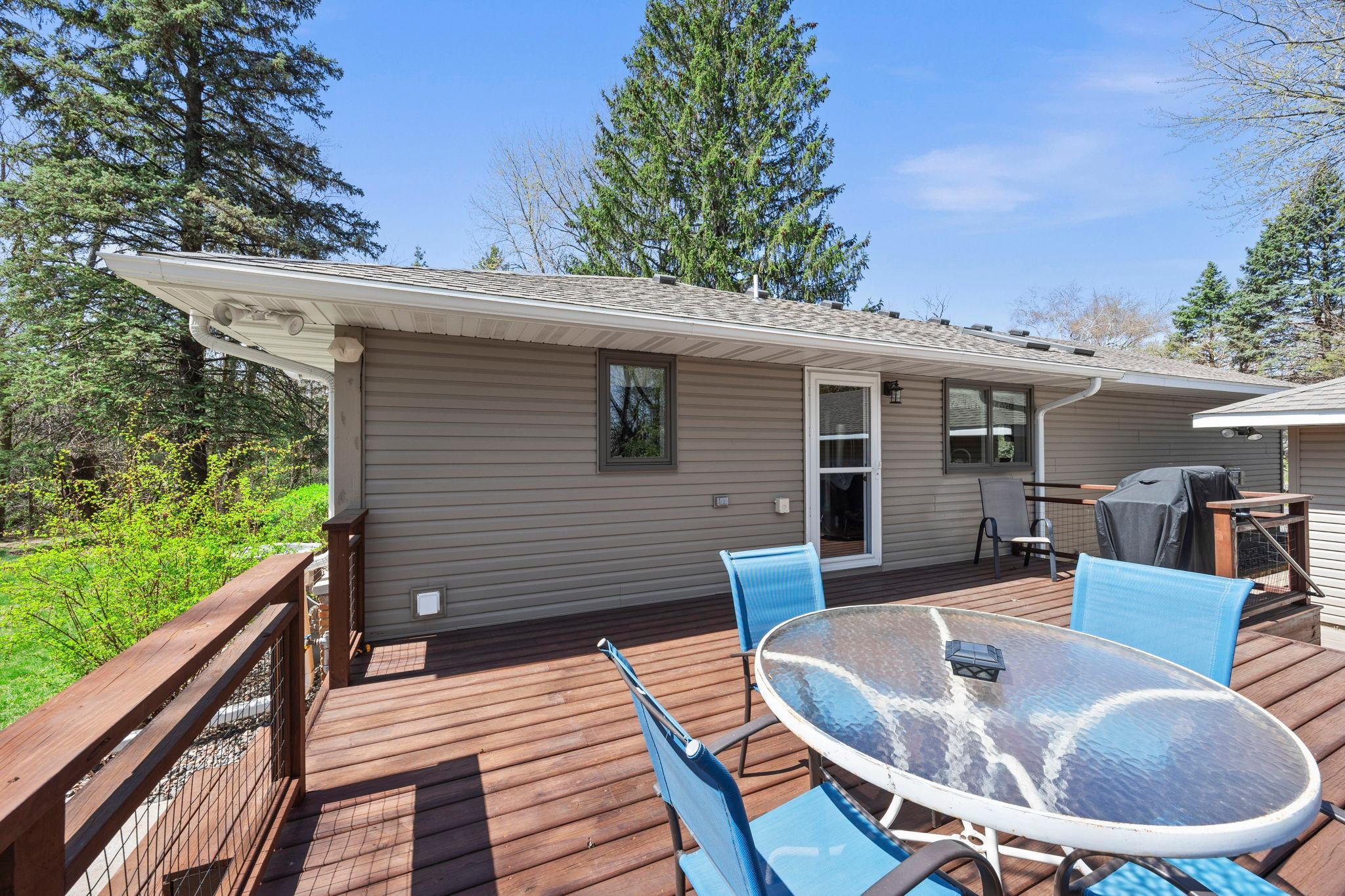 Check out the photos of the peonies surrounding the deck in full bloom!