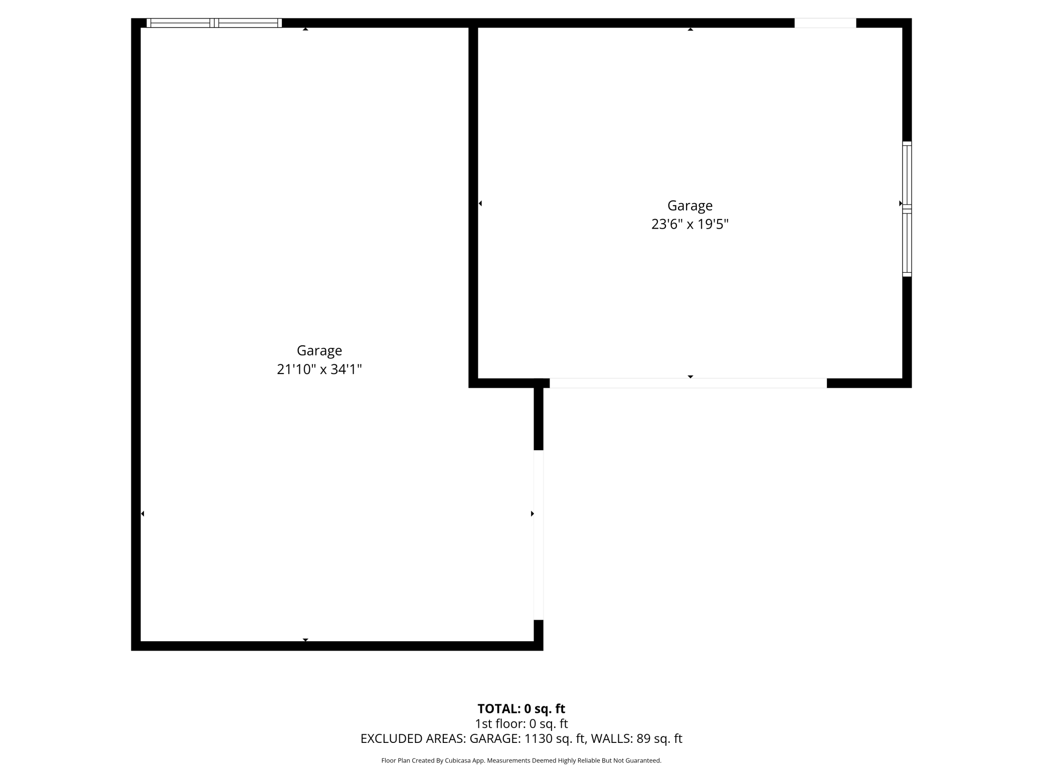 Garage floor plan