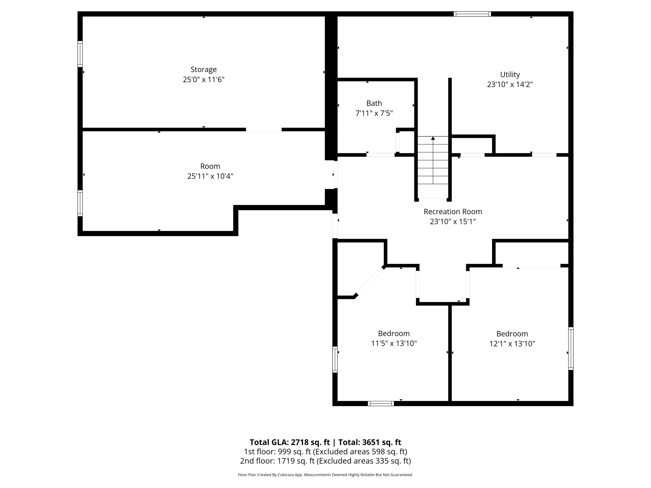Basement floor plan.