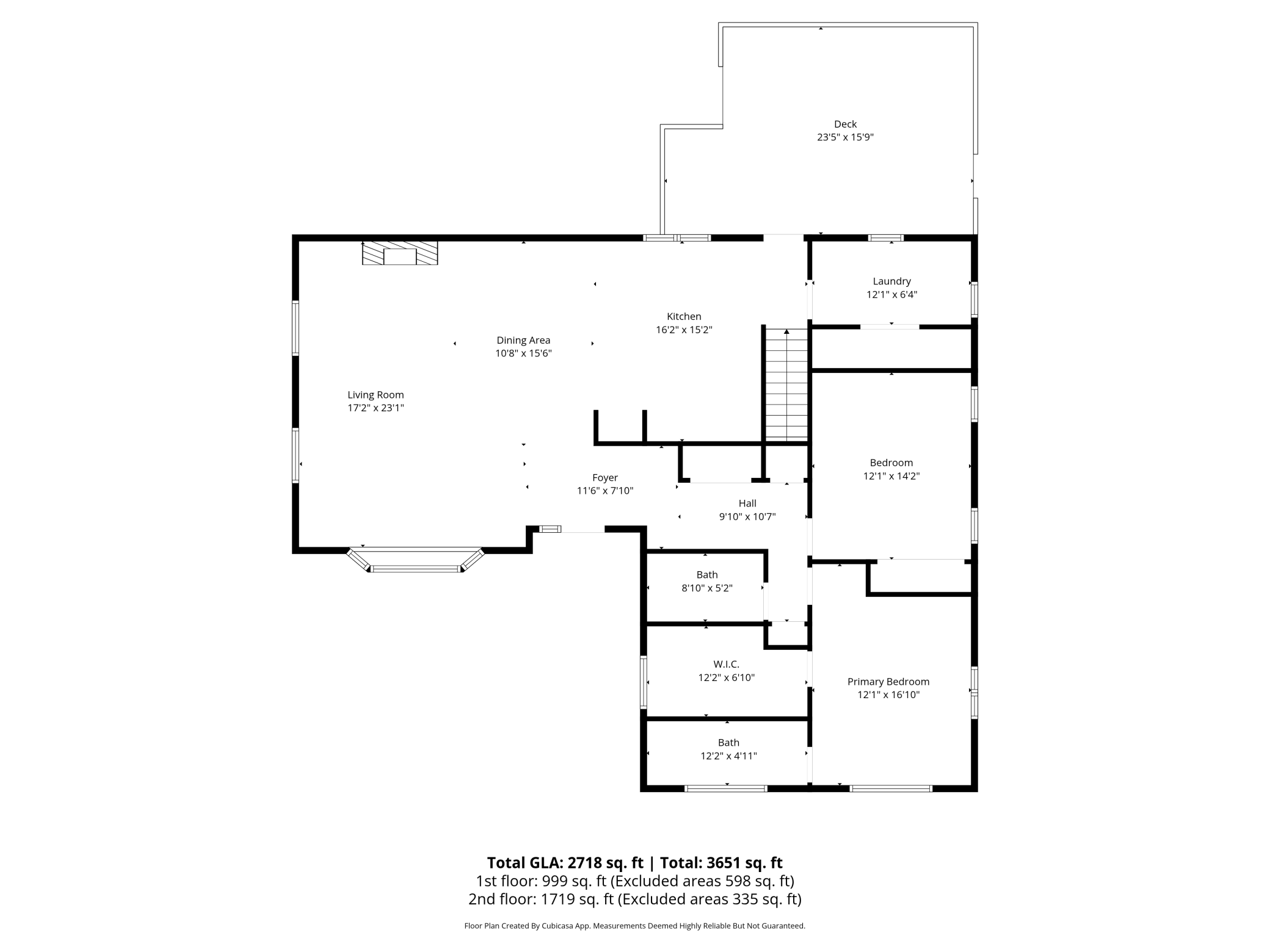 Main level floor plan.
