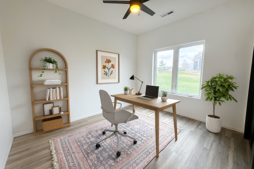 Virtually Staged Bedroom #3 (Home Office)