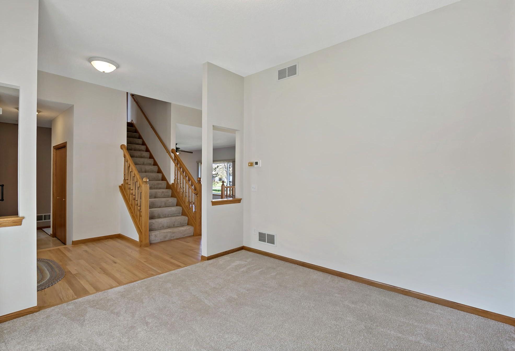 10 foot ceiling in the main floor Living Room