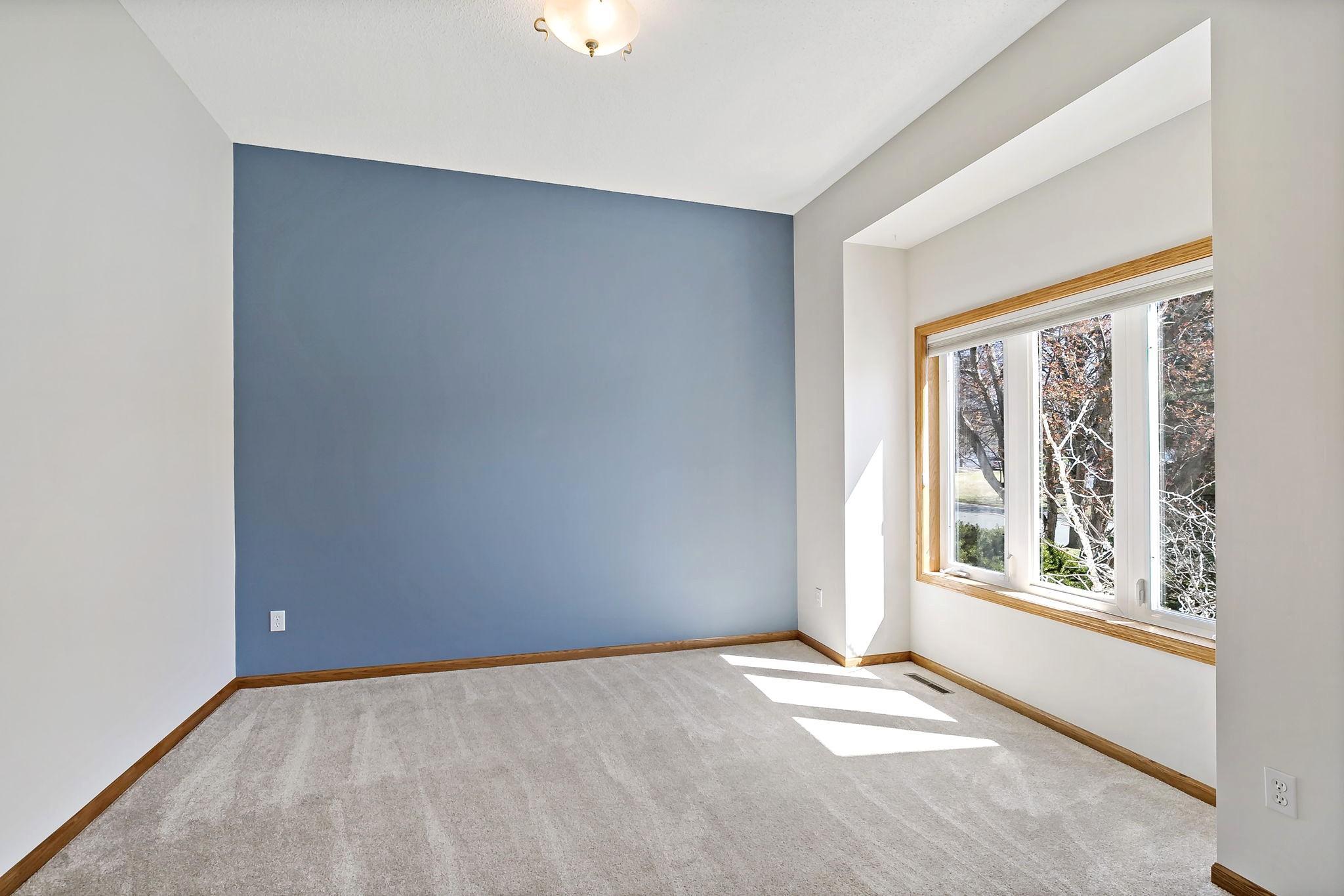 Living Room with a box bay window. Two living spaces on the main floor
