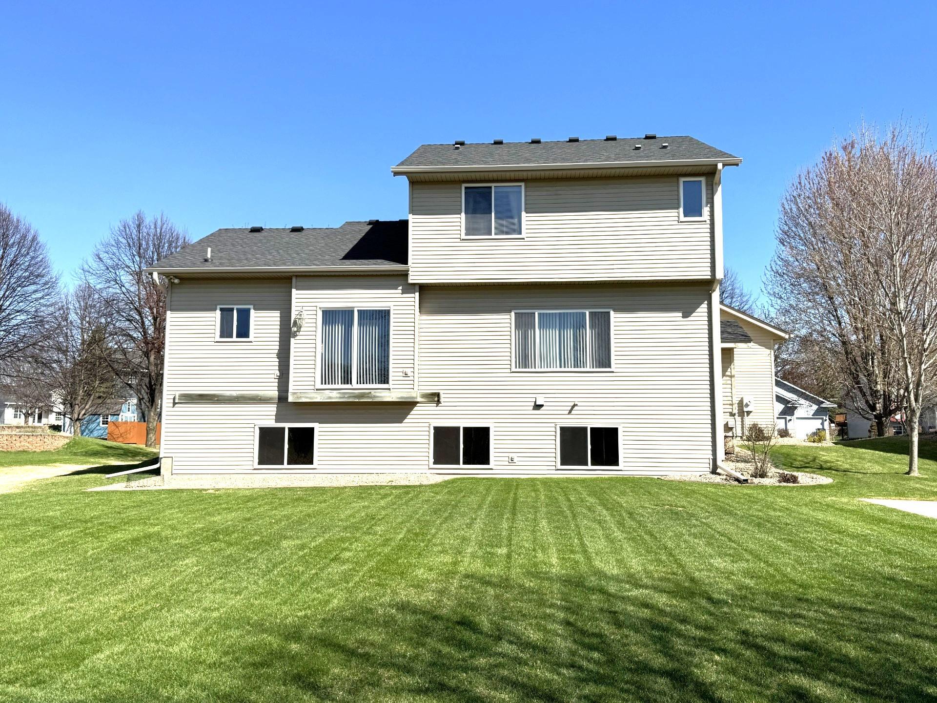 Larger, useable back yard. Includes a lawn sprinkler system to keep the yard looking at its best