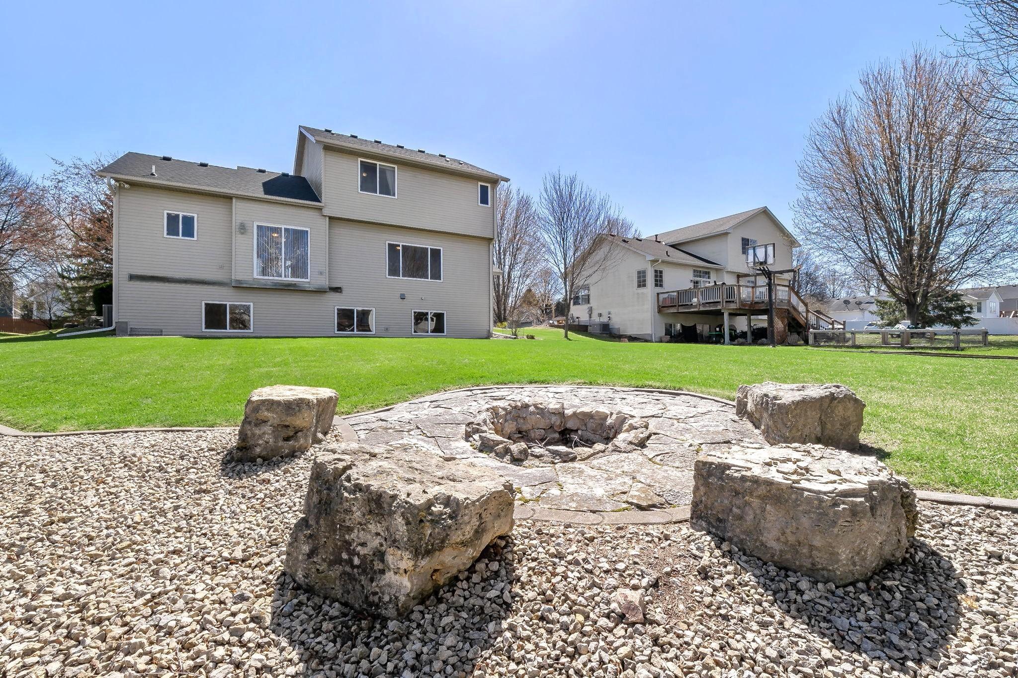 Firepit great for those spring through fall evenings